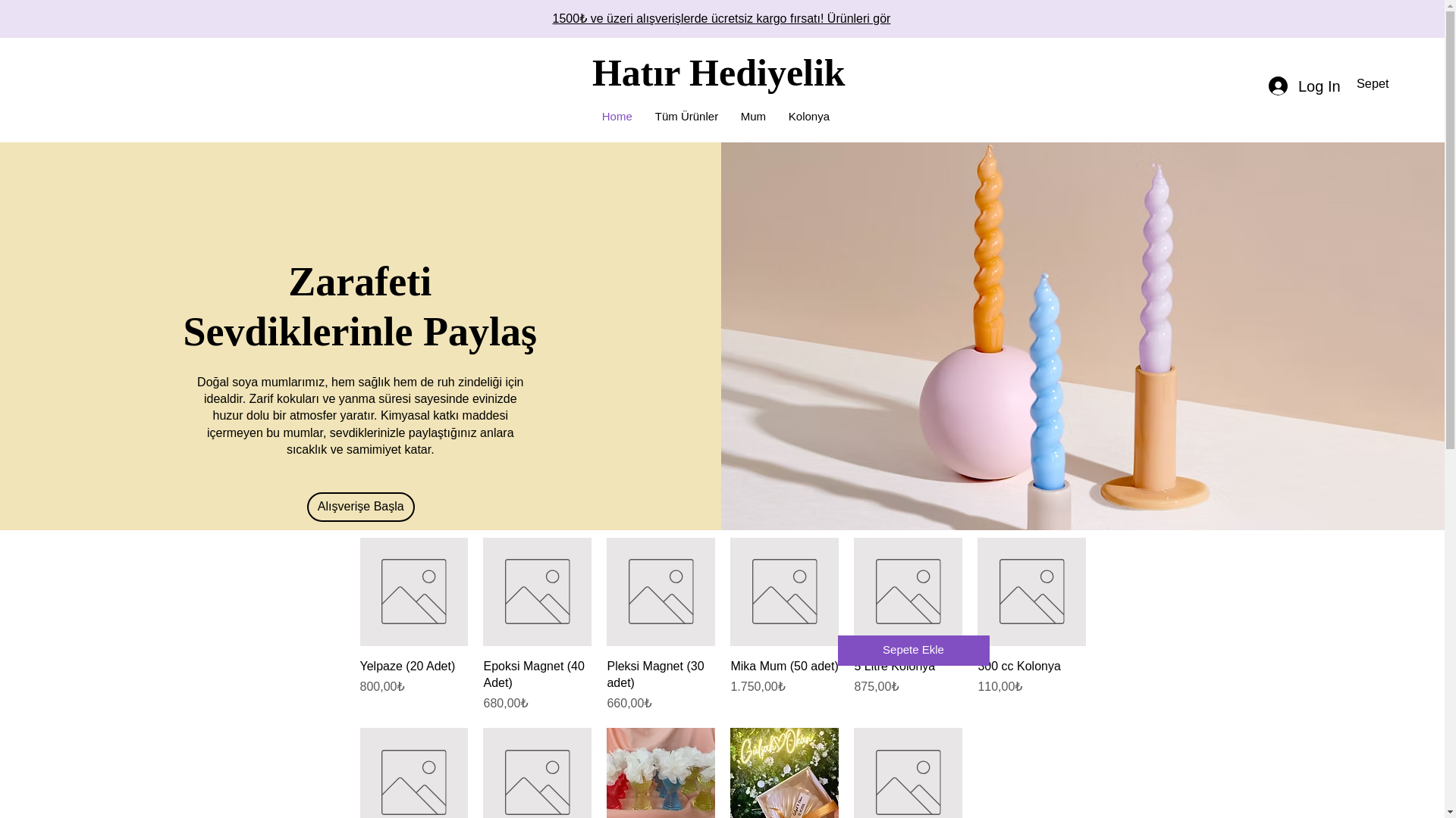website screenshot of https://hatirhediyelik.com/
