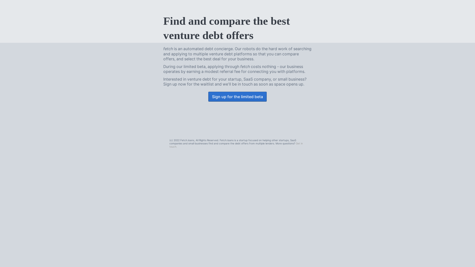 website screenshot of https://fetch-loans.pages.dev/