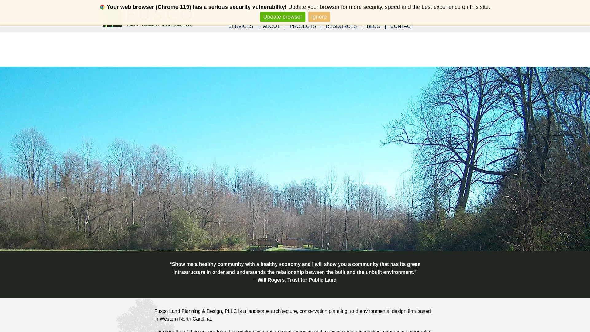 website screenshot of https://fuscoplatt.us