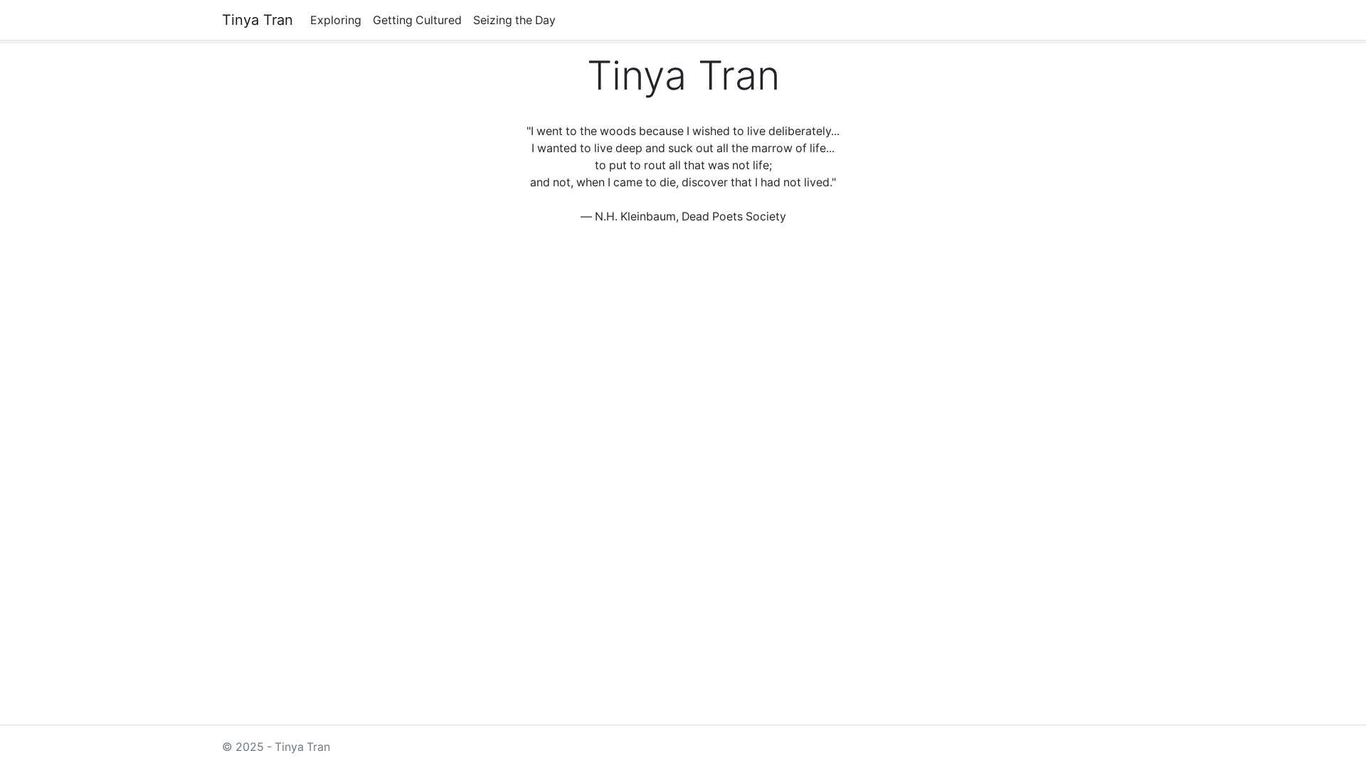 website screenshot of https://tinyatran-github-io.pages.dev/