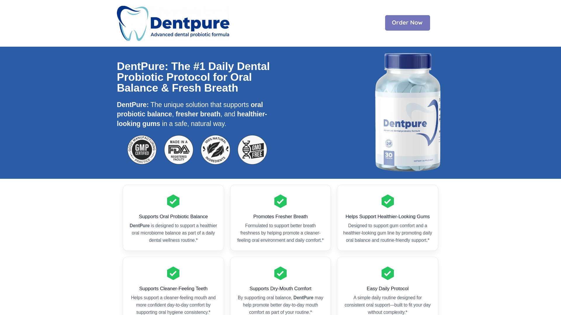 website screenshot of https://official-getpurdentix.shop