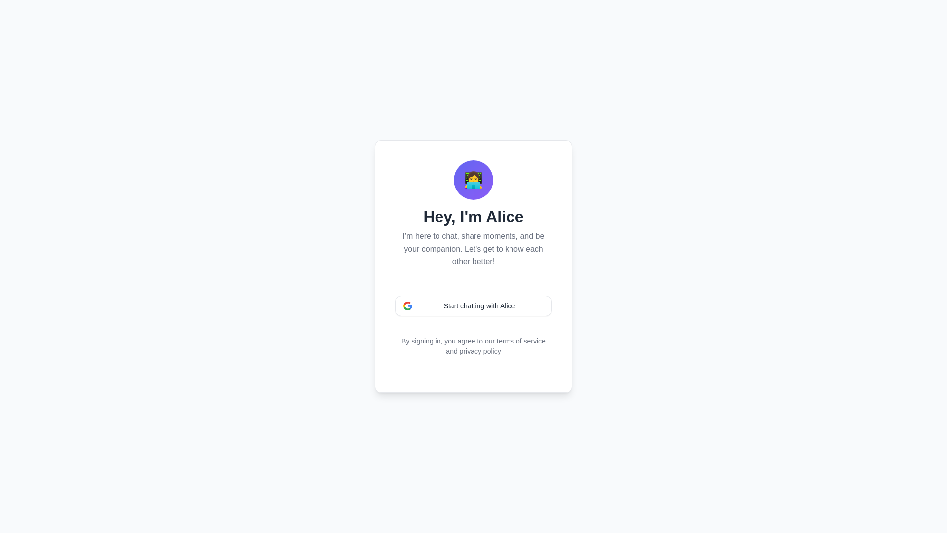 website screenshot of https://aliceai.pages.dev/