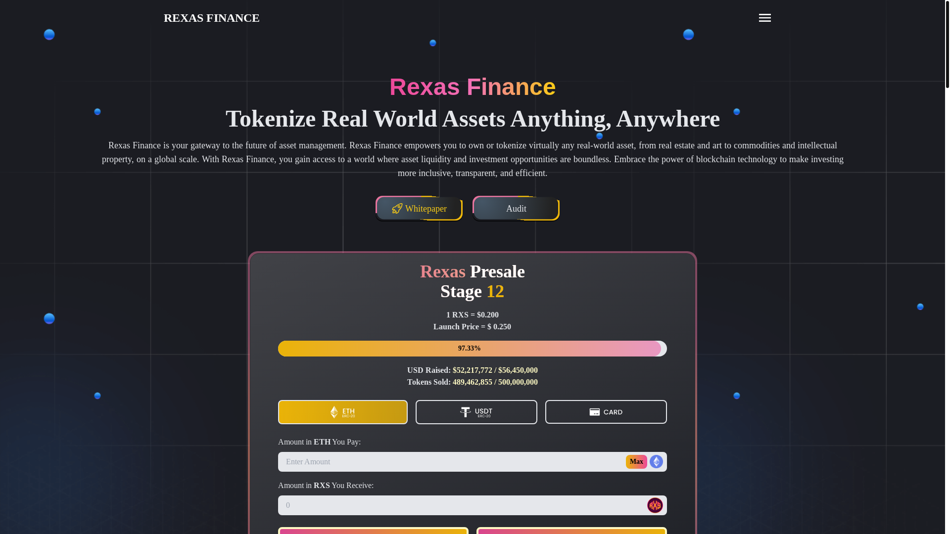 website screenshot of https://polana.claims/