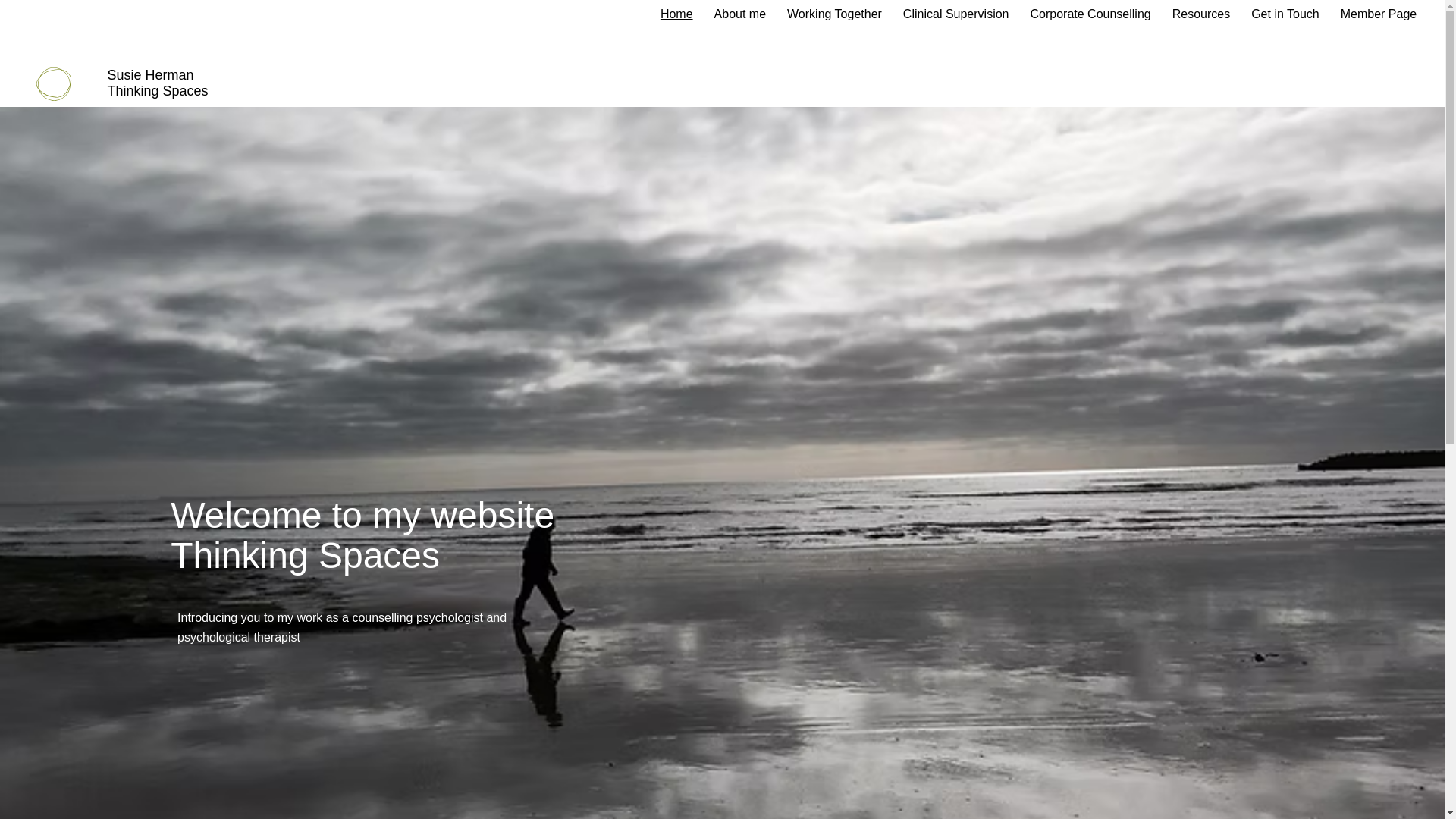website screenshot of https://thinkingspaces.me/