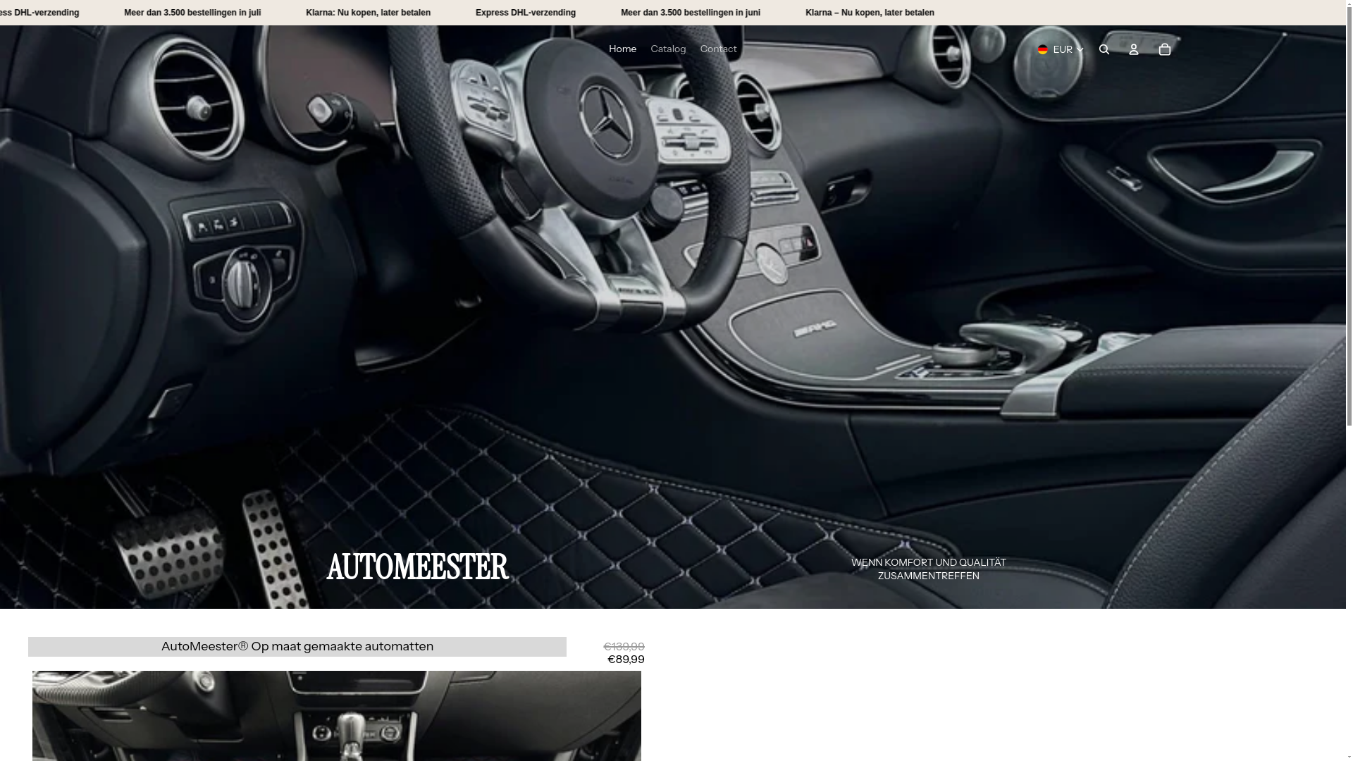 website screenshot of https://automeesterpro.nl/