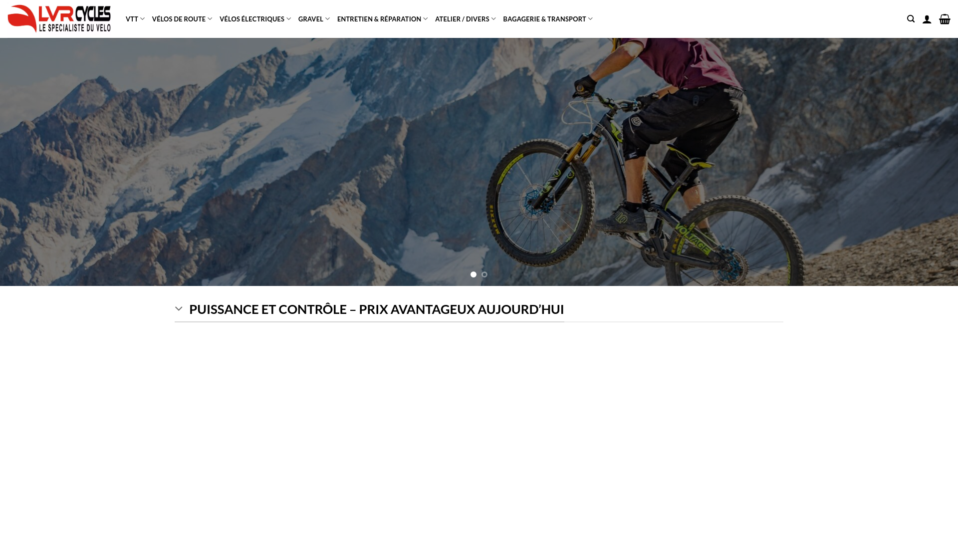 website screenshot of https://lvr-cyclesshop.com