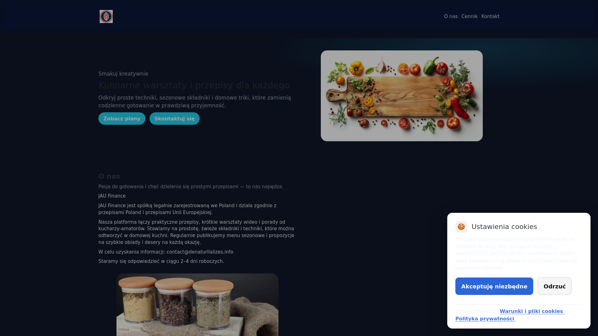 website screenshot of https://denaturllalizes.info/