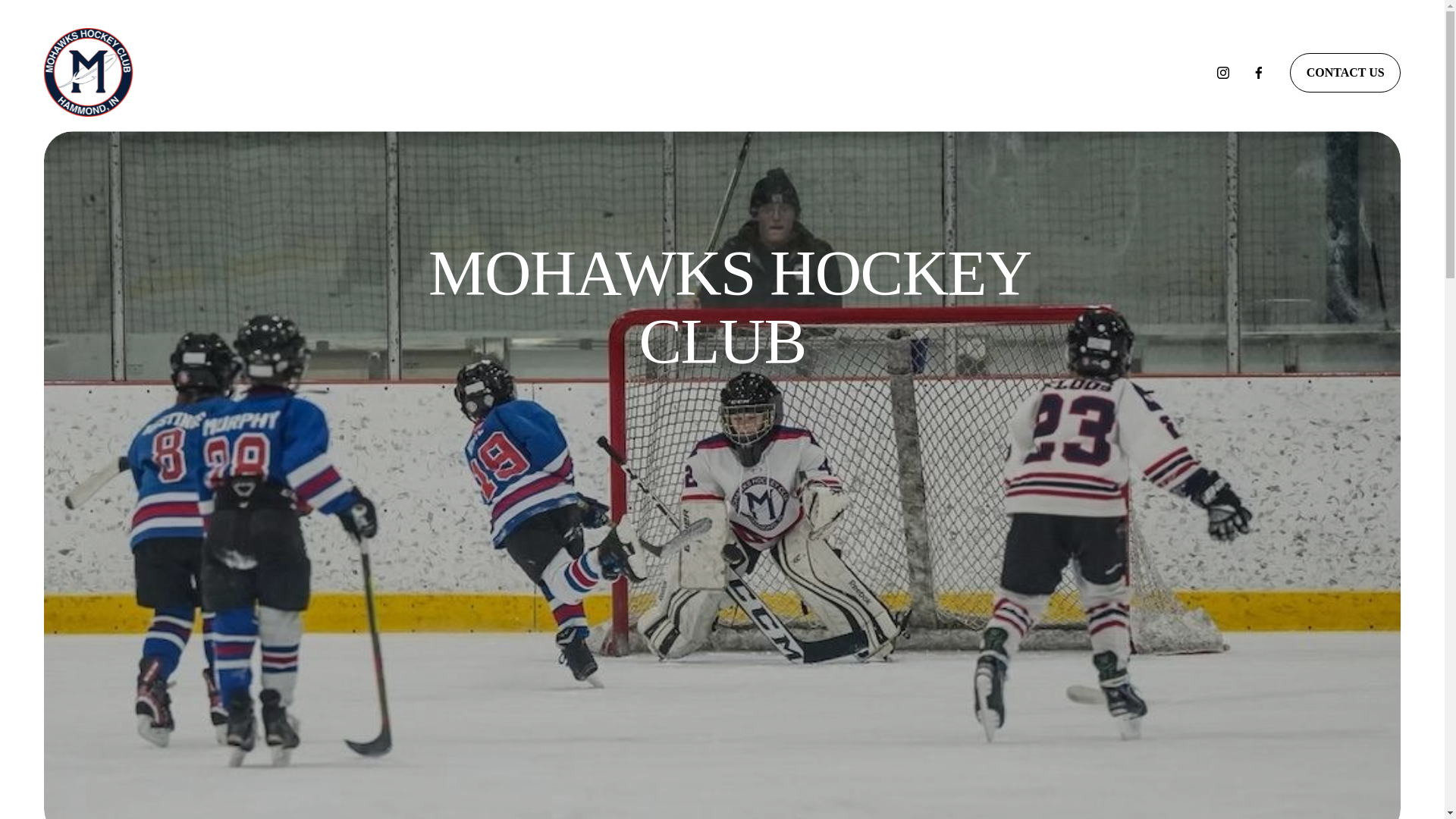 website screenshot of https://mohawkshockey.com/