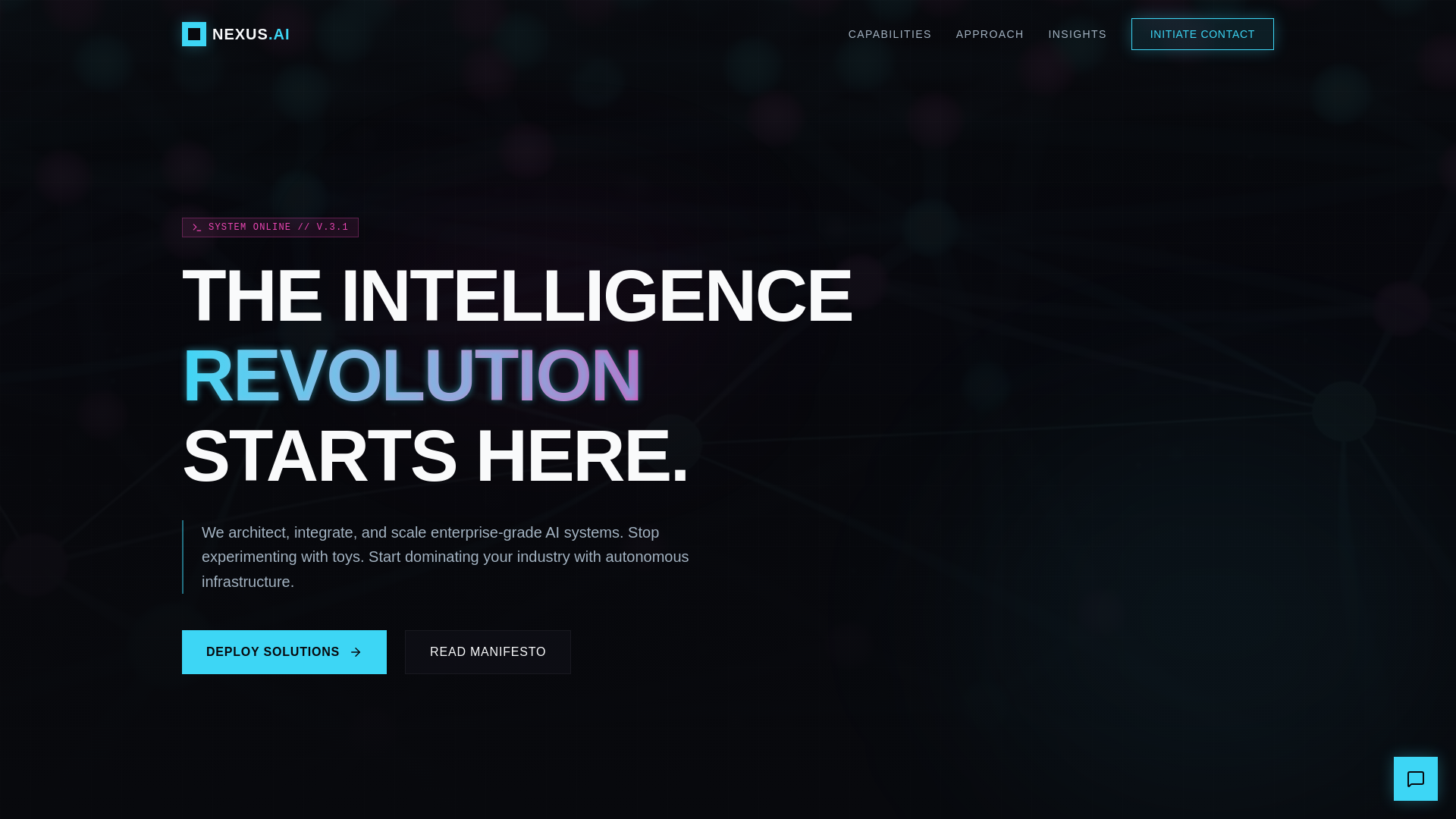 website screenshot of https://nexus-aiconsulting.com/