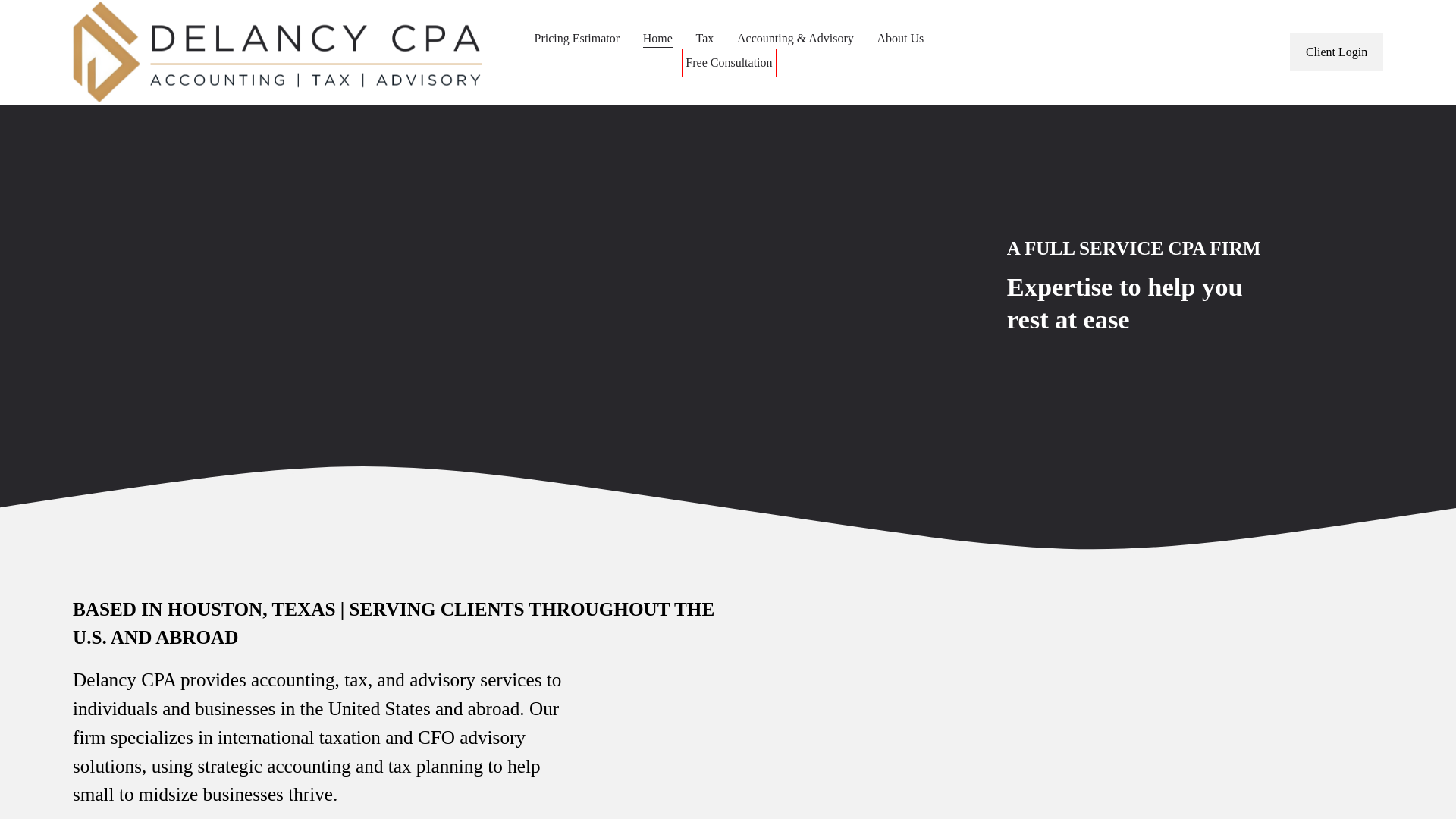website screenshot of https://delancyaccountingservices.com