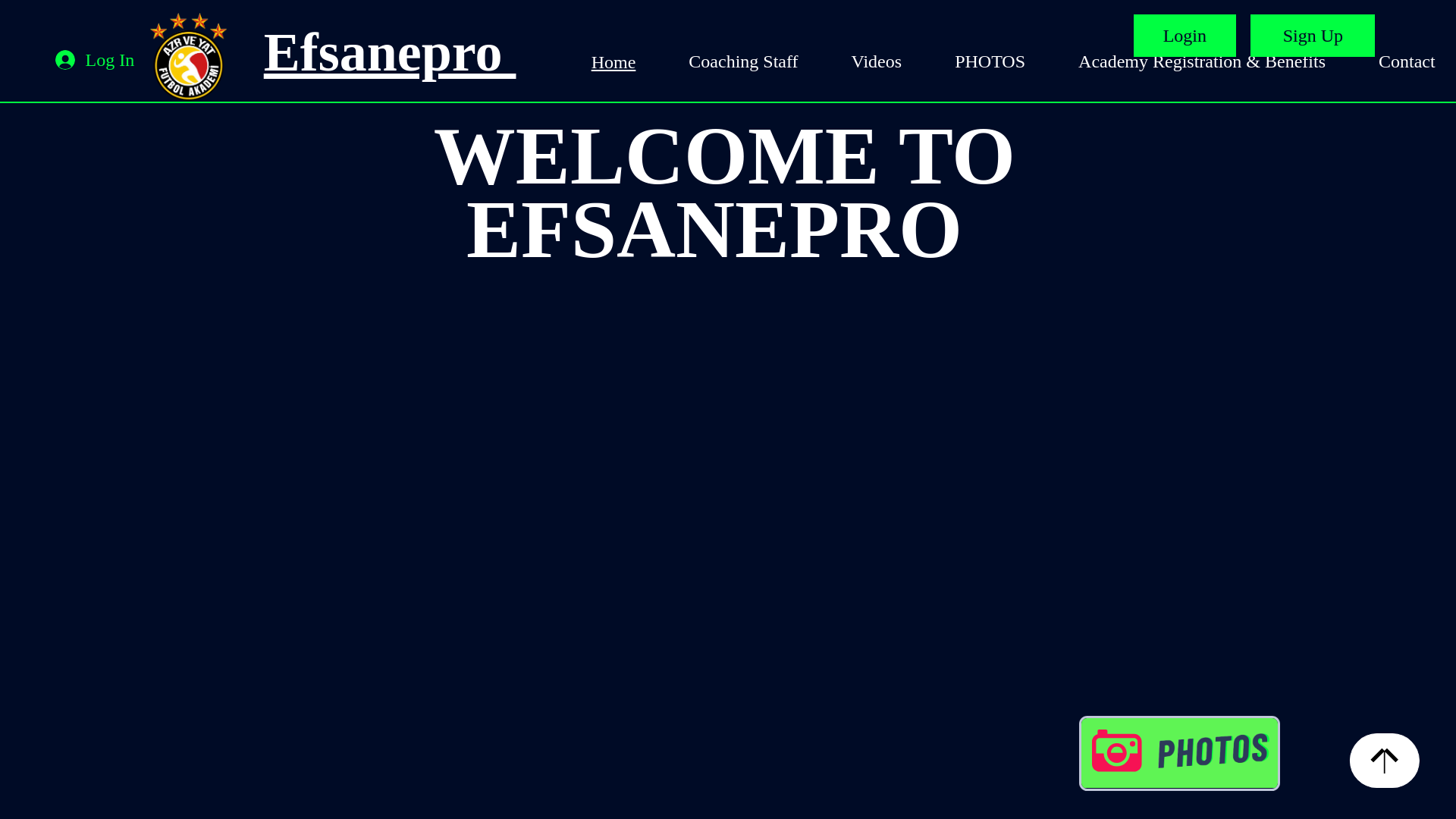 website screenshot of https://efsanepro.com/