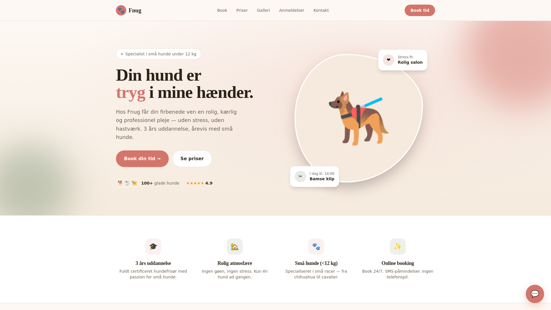 website screenshot of https://fnug-demo.pages.dev/