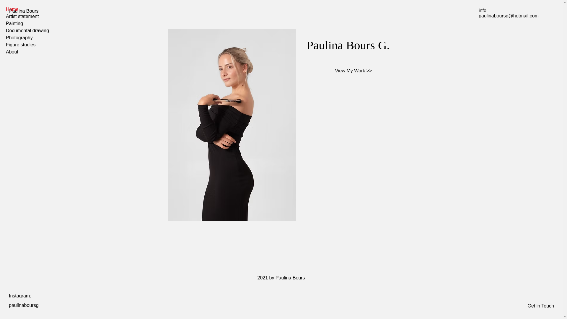 website screenshot of https://paulinabours.com/