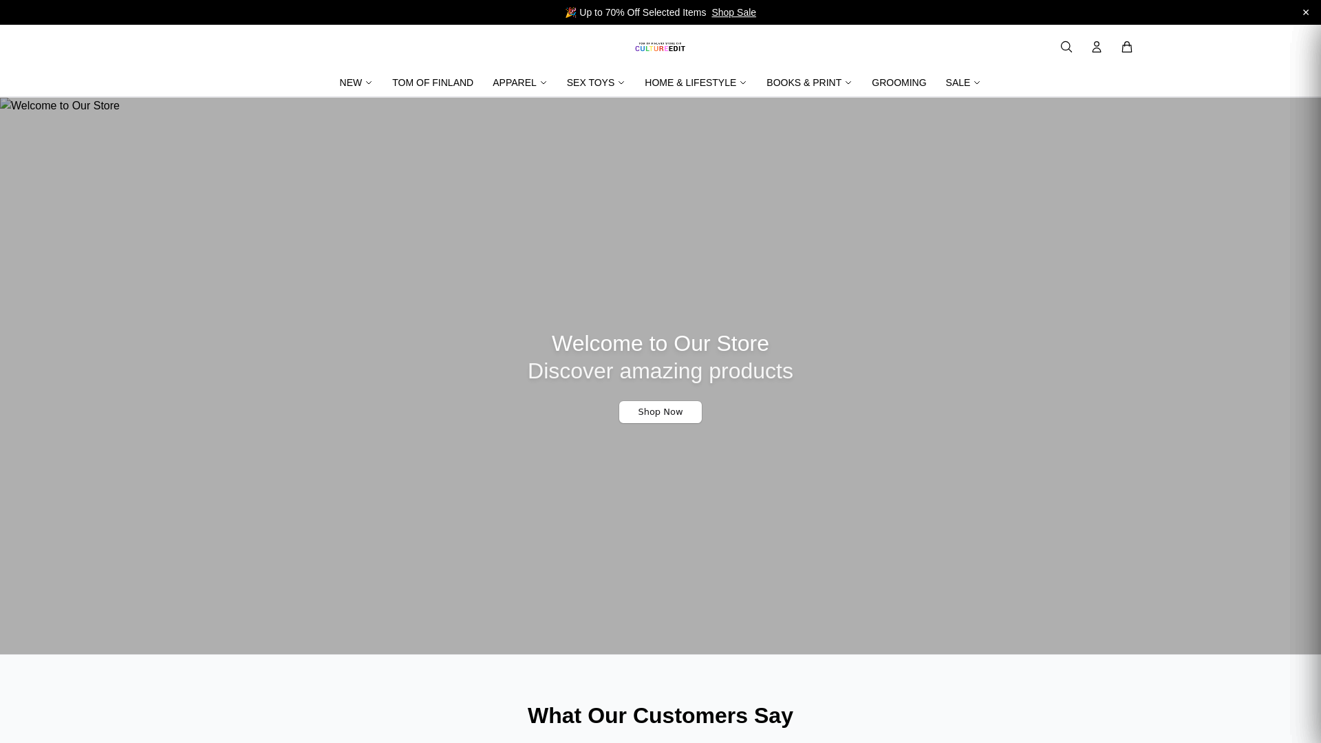 website screenshot of https://cultureeditstyle.shop