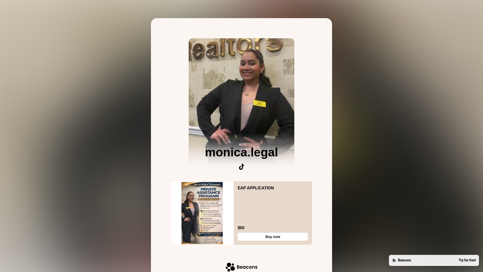website screenshot of https://privateassistanceprogram.org
