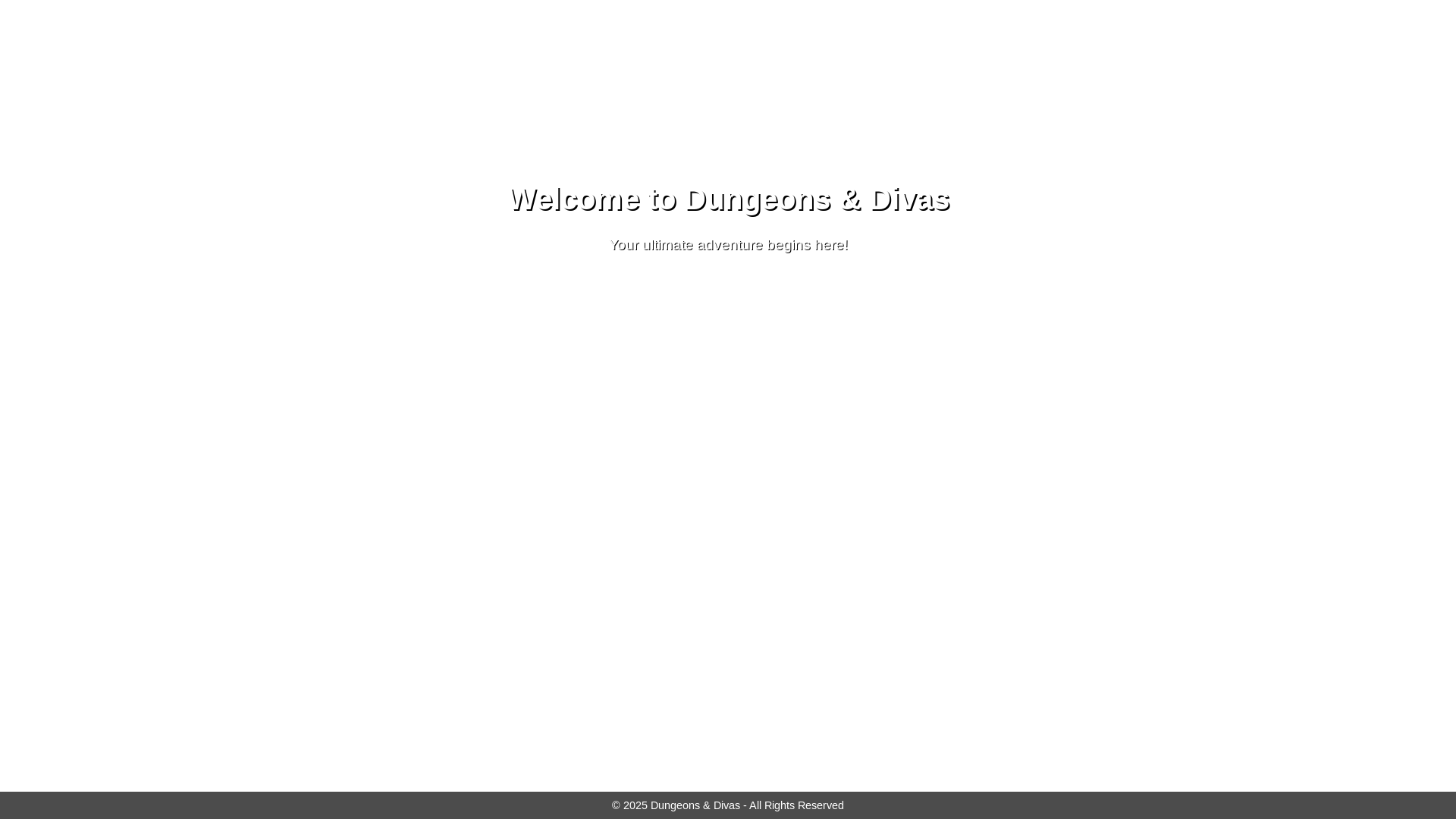 website screenshot of https://dndivas.com/