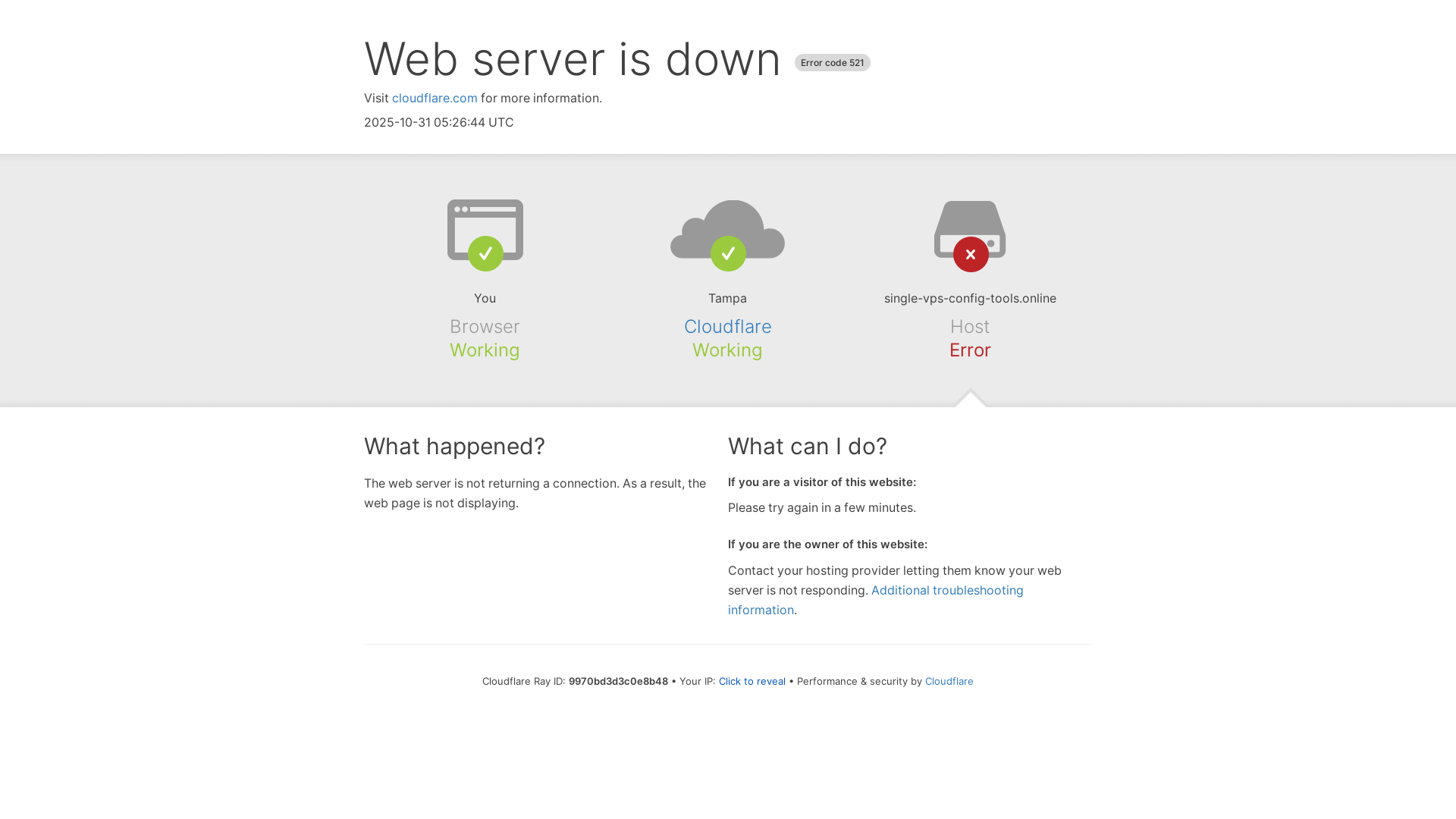 website screenshot of https://single-vps-config-tools.online/