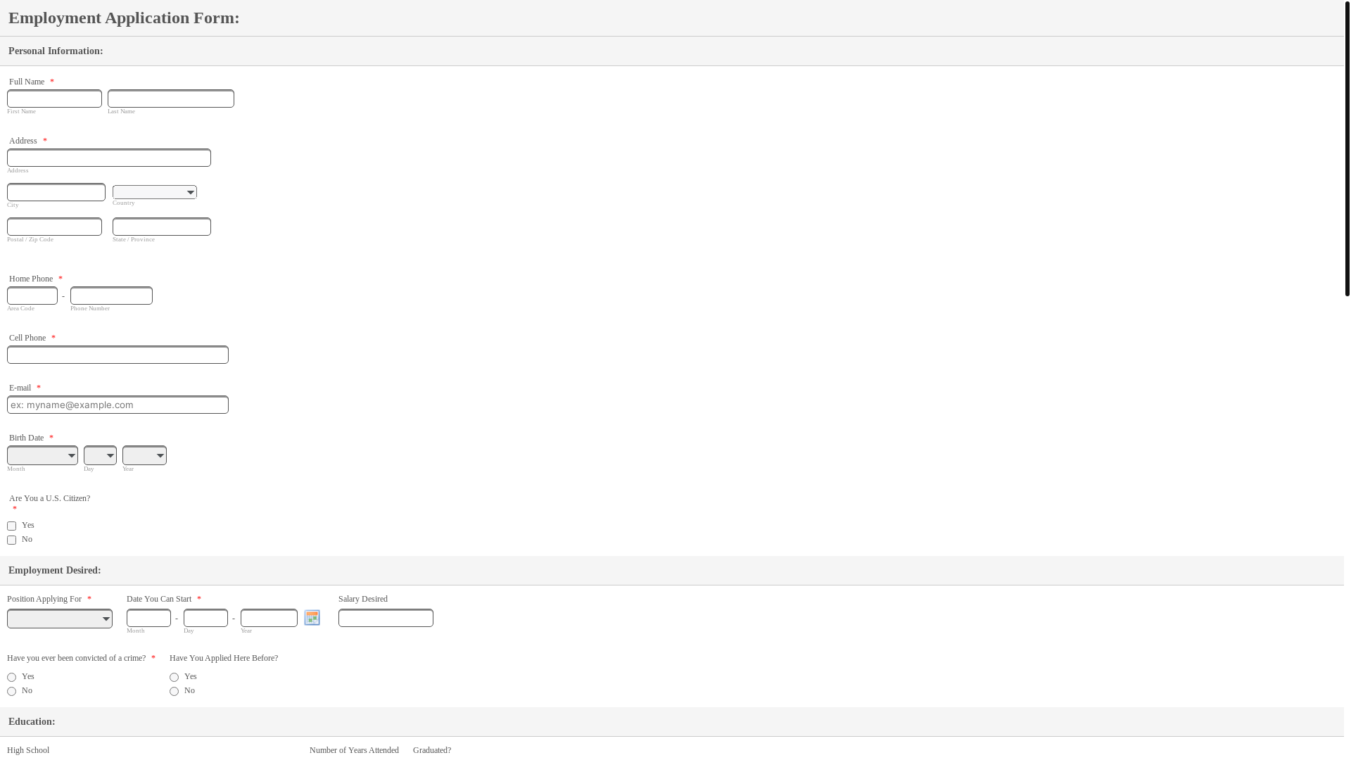 website screenshot of https://shippingitright.us/application