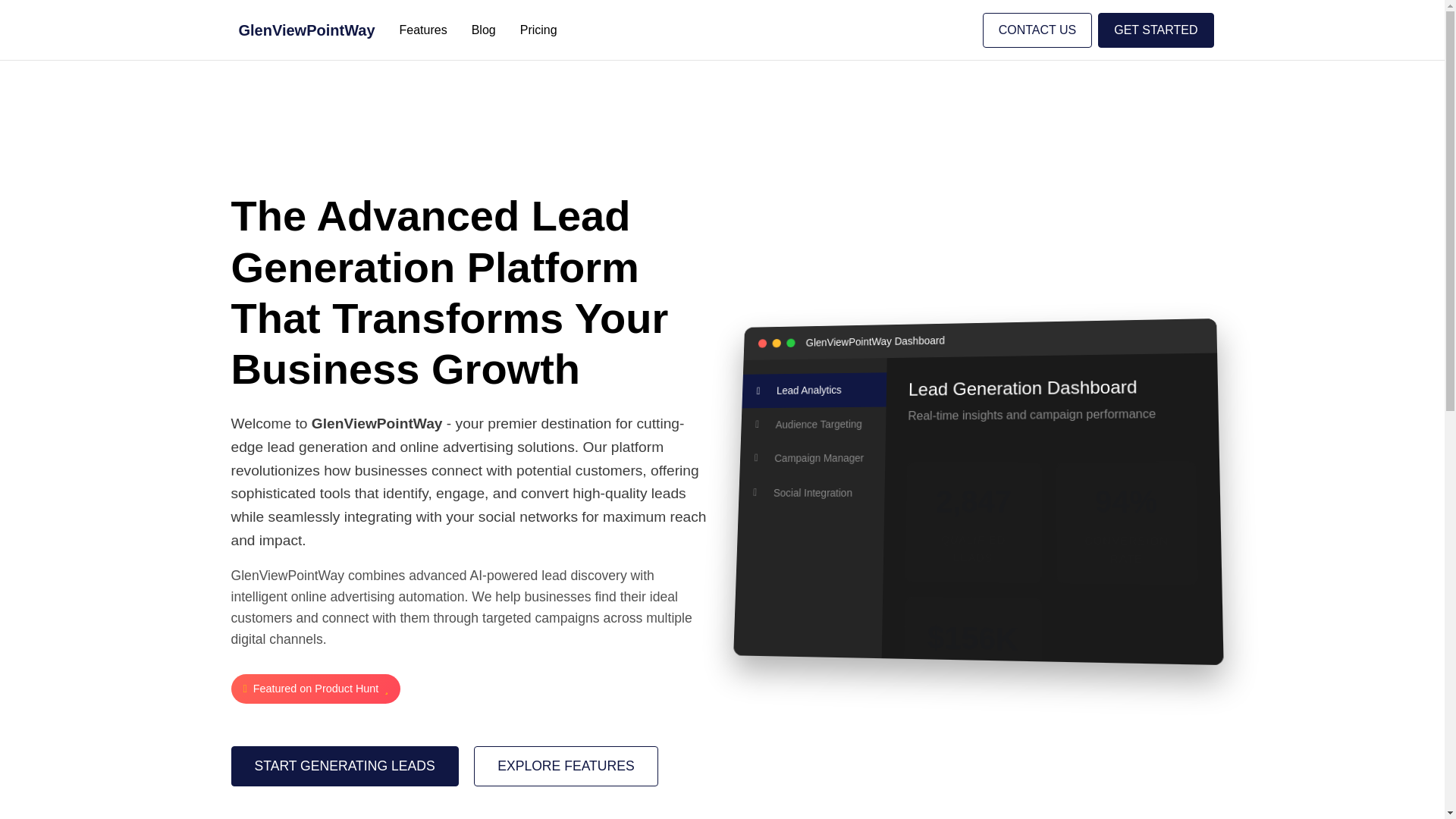 website screenshot of https://glenviewpointway.com/