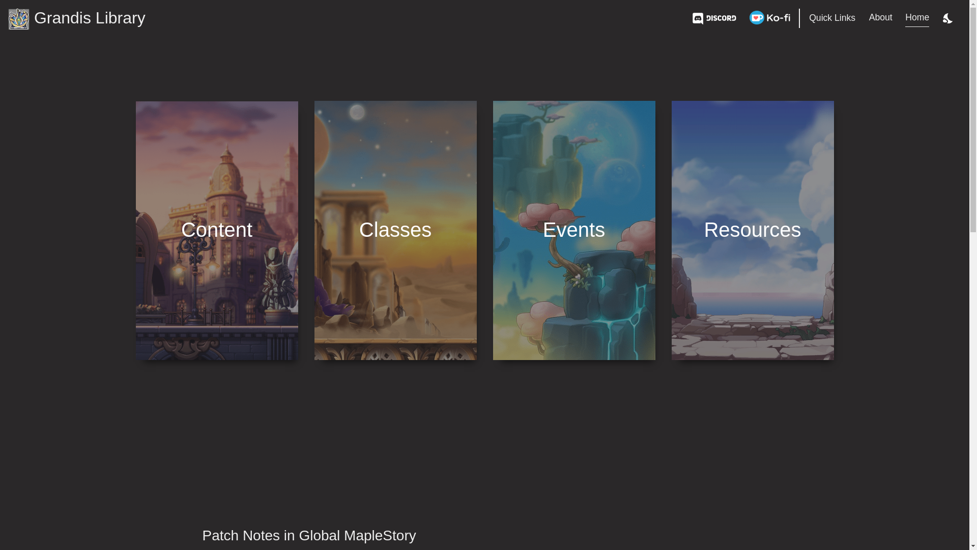 website screenshot of https://grandislibrary.pages.dev/