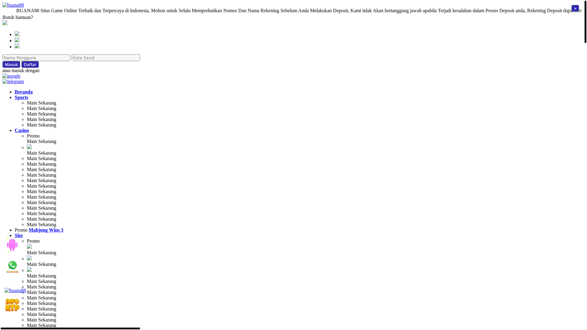 website screenshot of https://buana881.com/