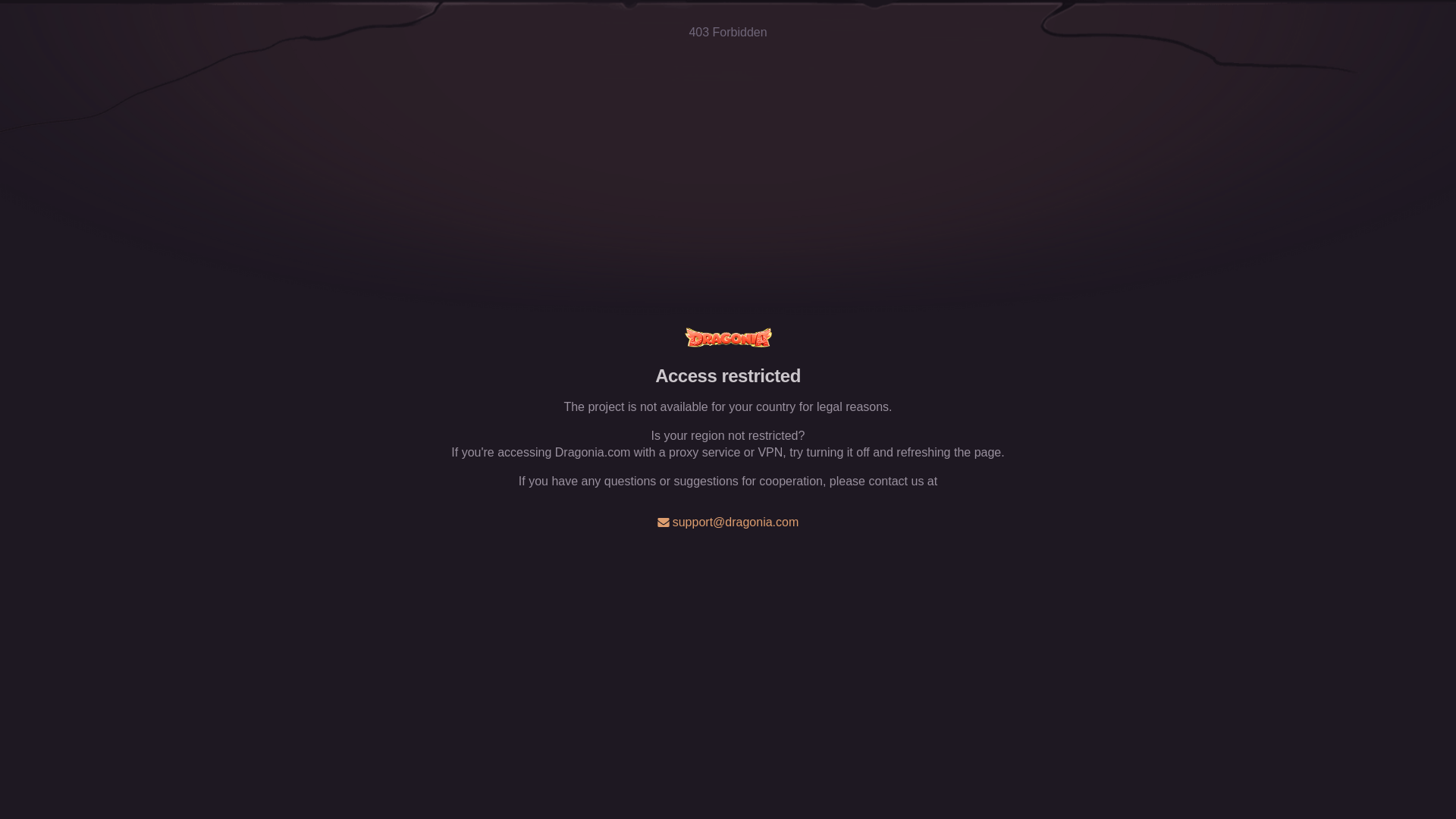 website screenshot of https://dragonia-5911.com/