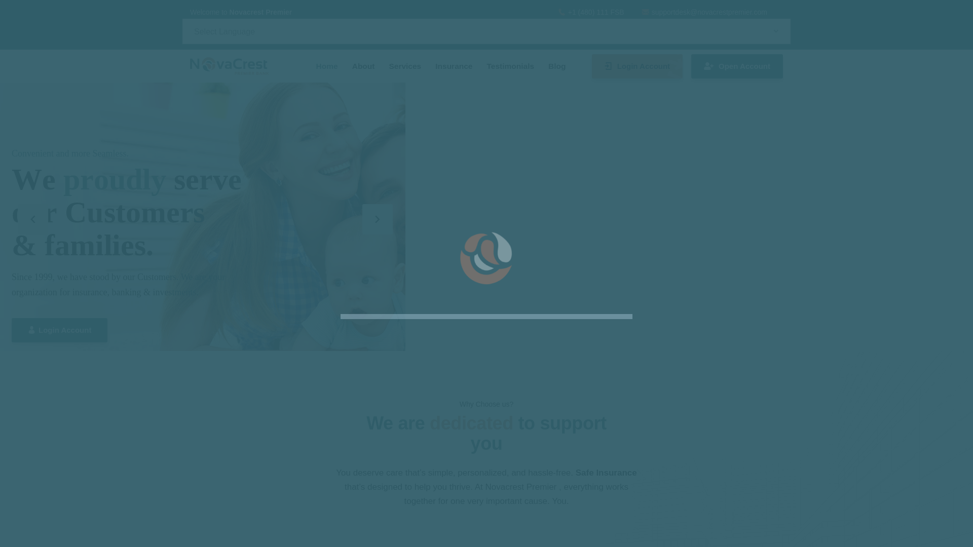 website screenshot of https://novacrestpremier.com/