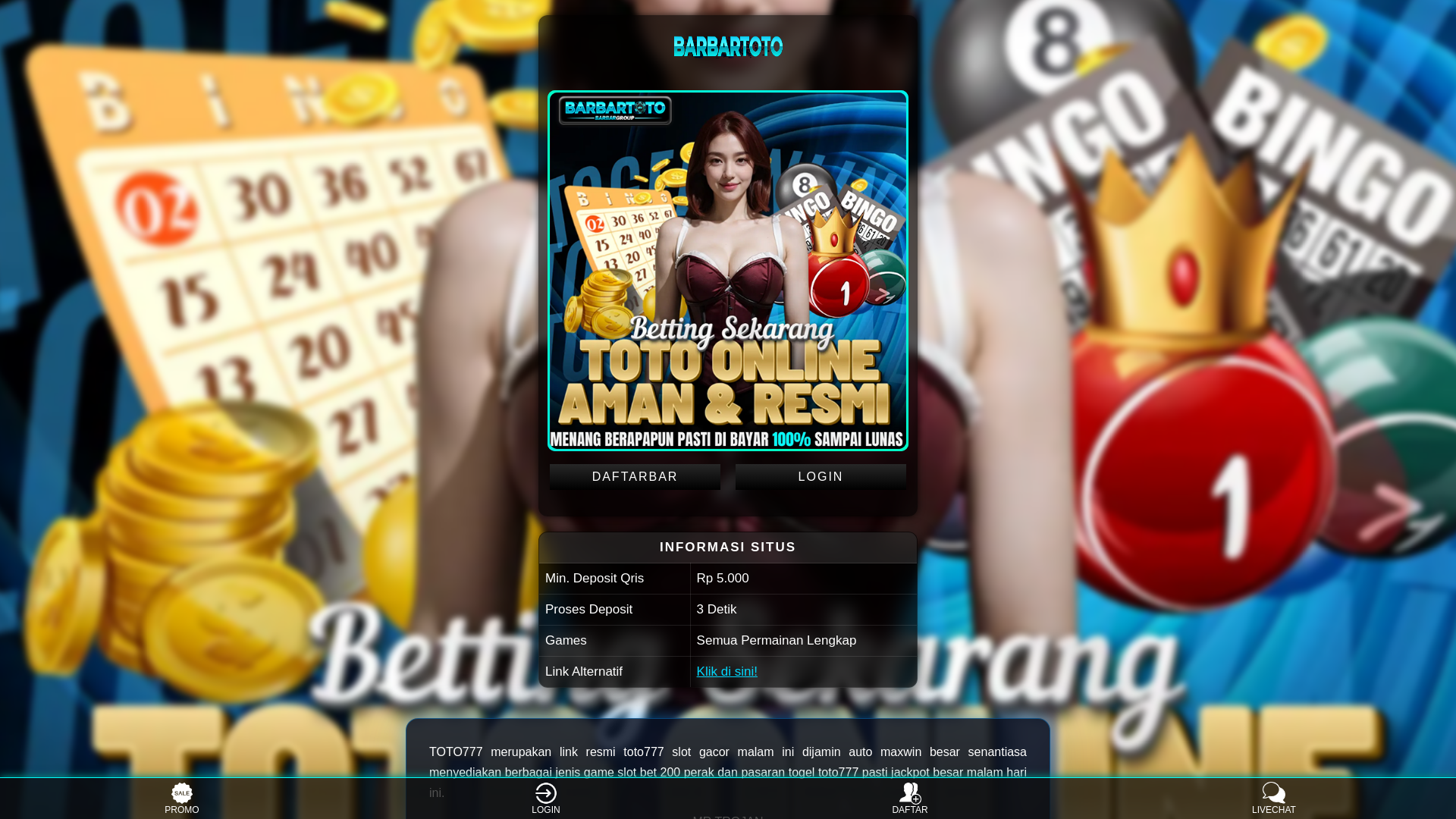 website screenshot of https://amitofobantunaiklagiyuk.pages.dev/