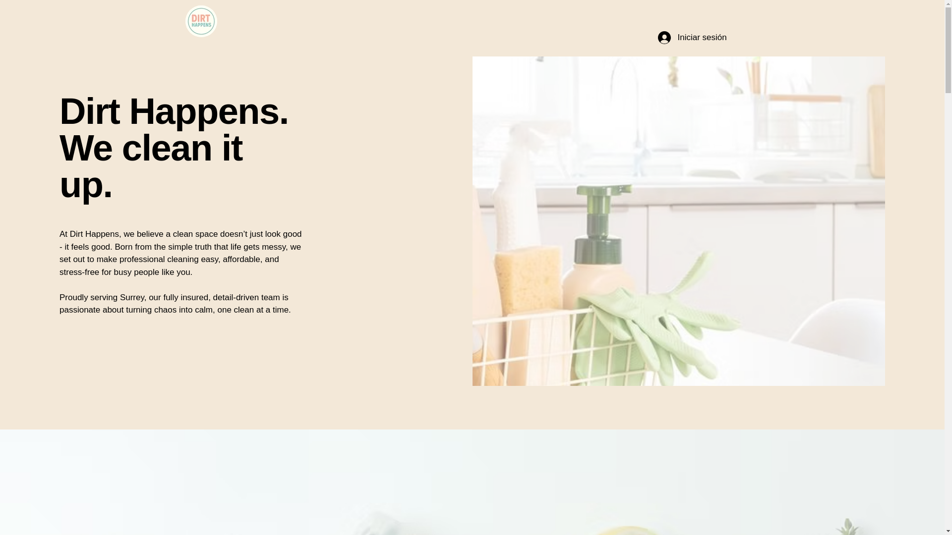 website screenshot of https://dirthappens.co.uk/