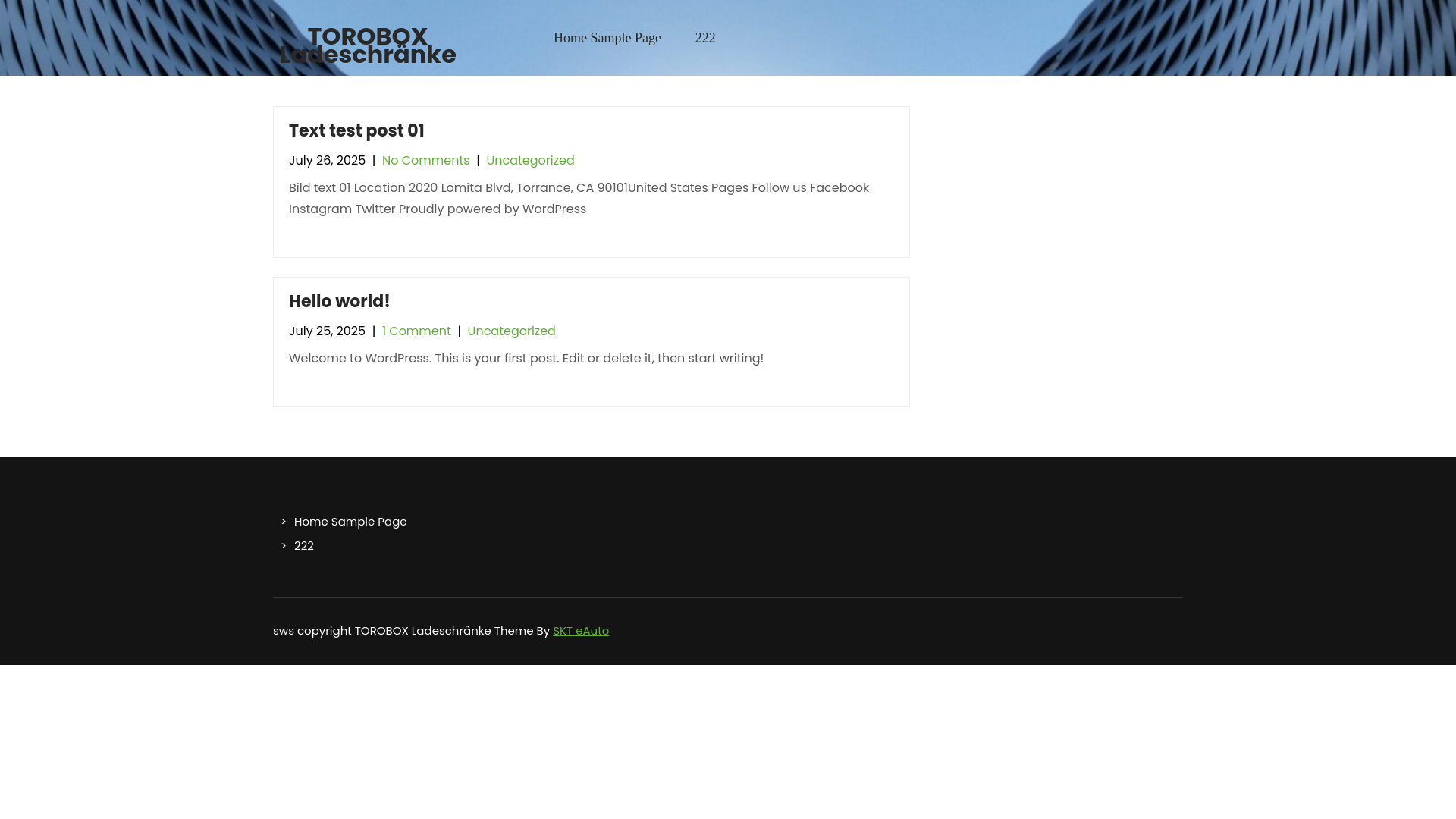 website screenshot of https://ladeschrank.ch/
