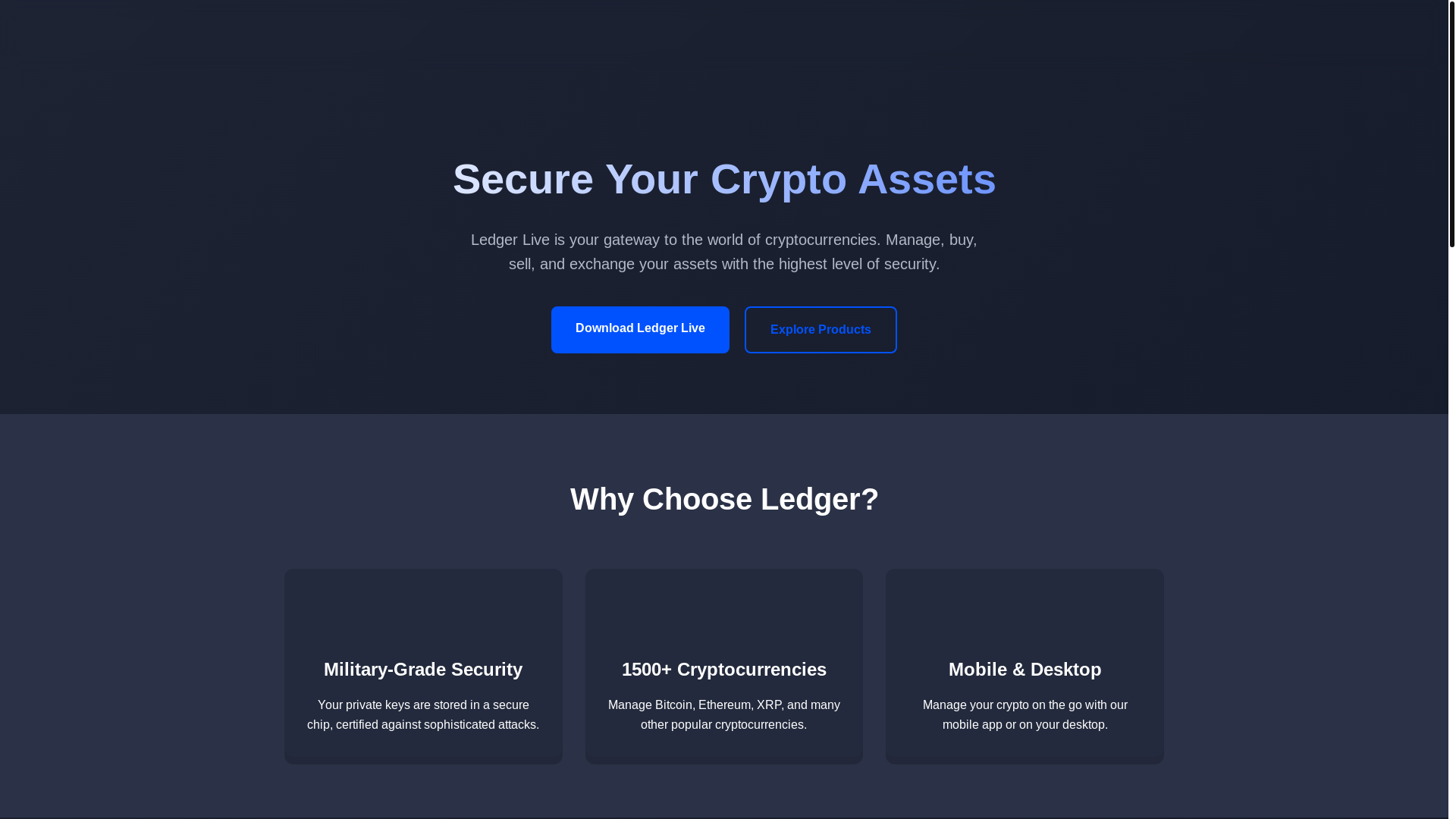 website screenshot of https://device-ledger-live.pages.dev/