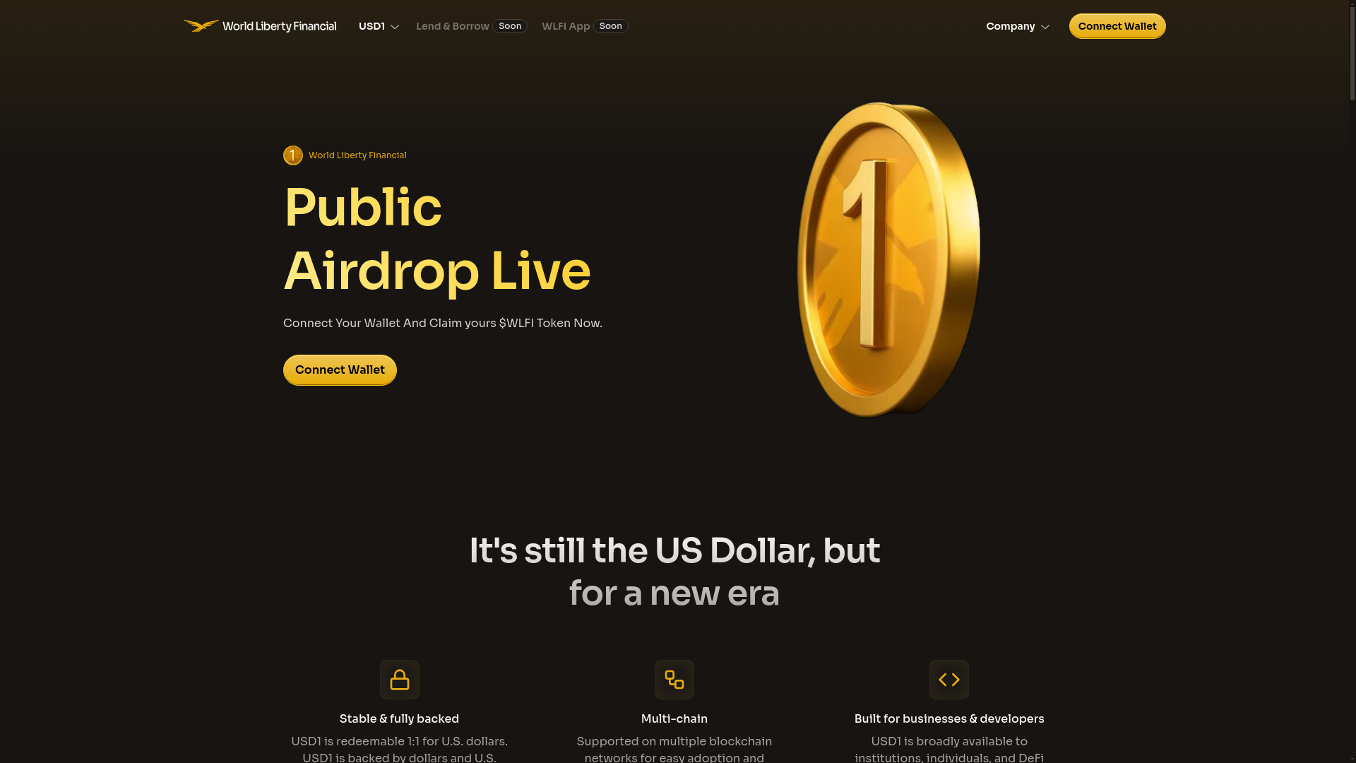 website screenshot of https://claims-worldlibertyfinancial.xyz/
