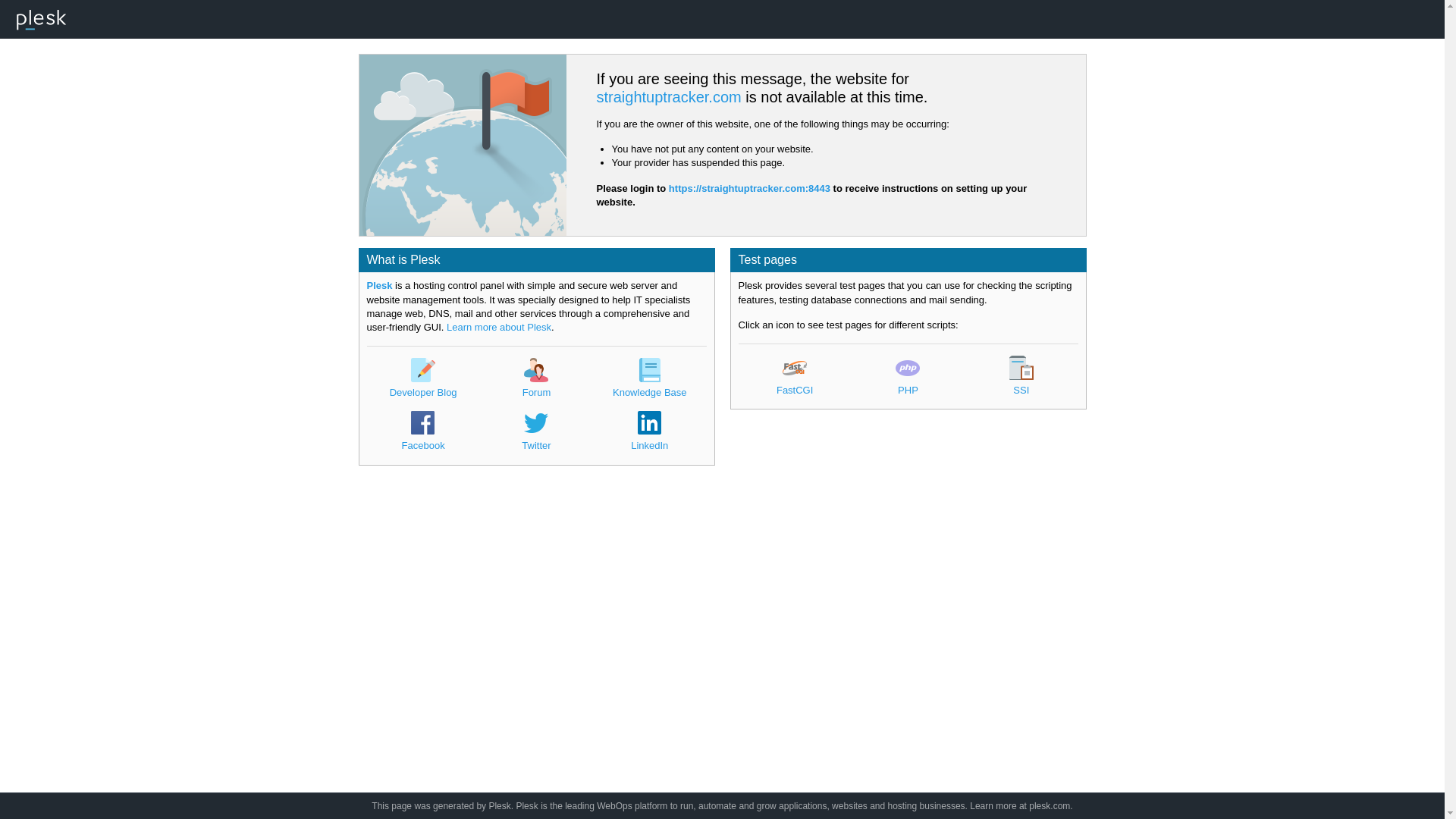 website screenshot of https://straightuptracker.com/