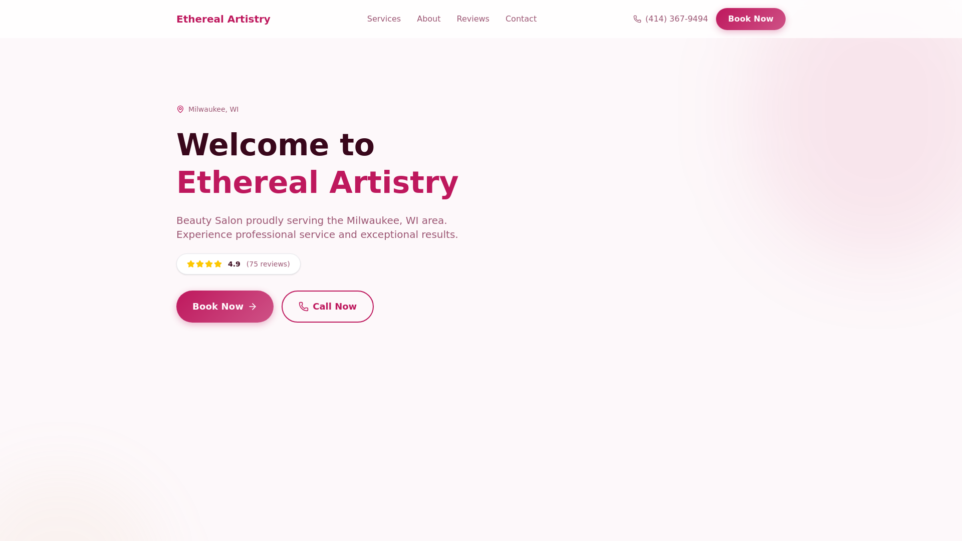 website screenshot of https://ethereal-artistry-wi-odev.pages.dev/