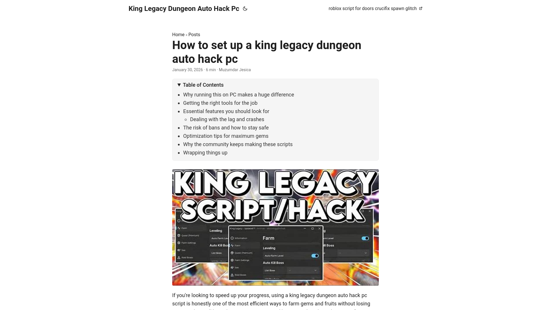 website screenshot of https://king-legacy-dungeon-auto-hack-pc.pages.dev/