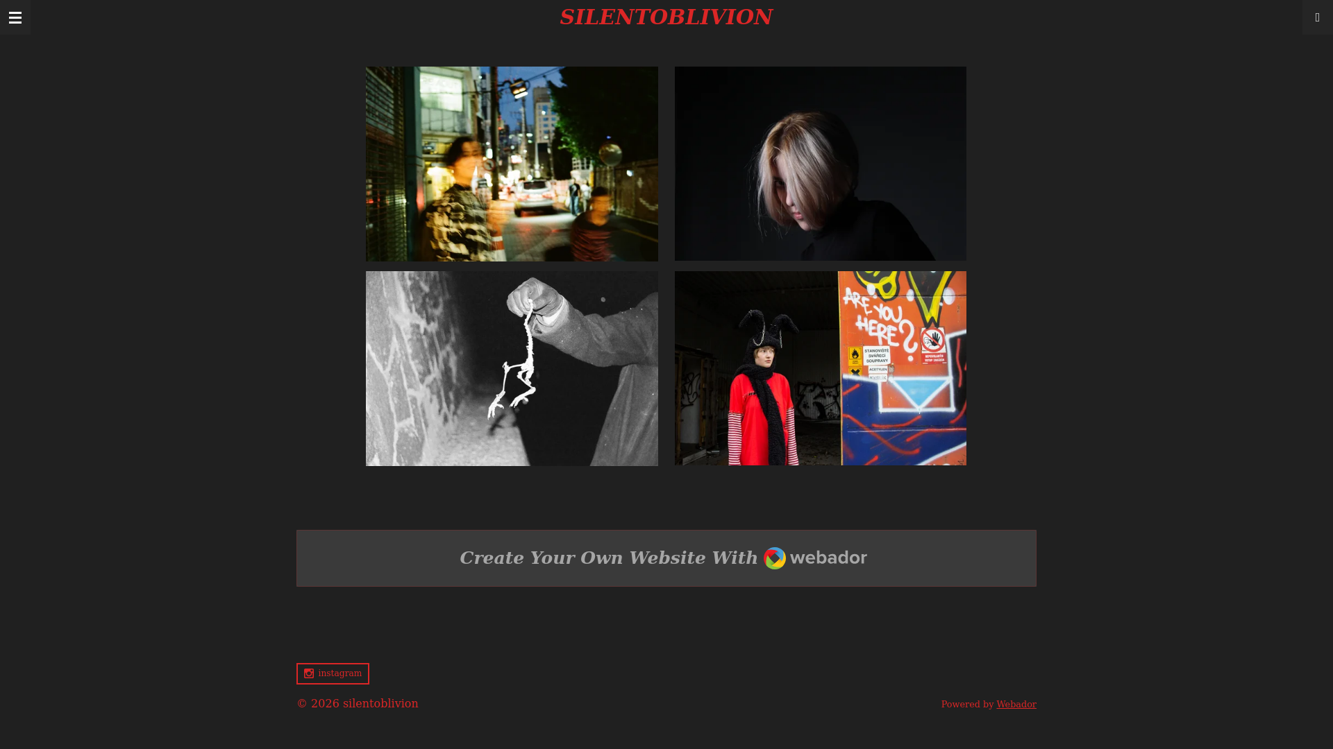 website screenshot of https://silentoblivion02.com/