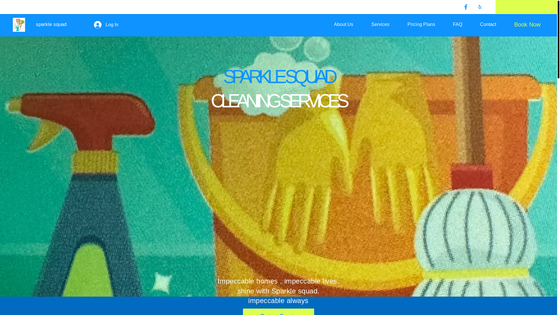website screenshot of https://sparklesquadcleaning.info/