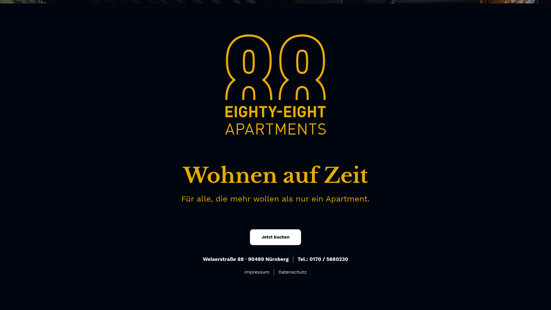 website screenshot of https://88apts.de