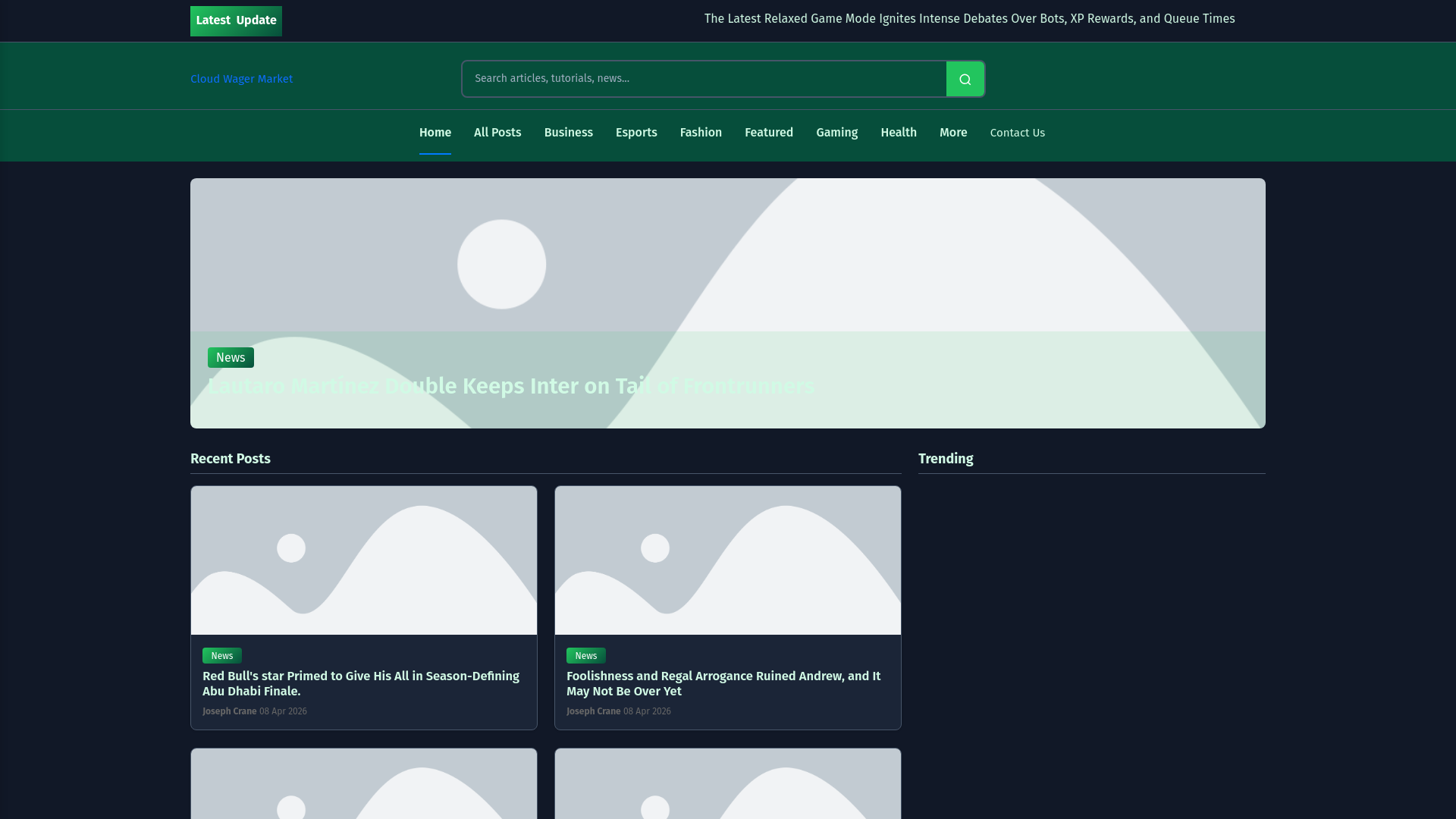 website screenshot of https://cloudwagermarket.nl/