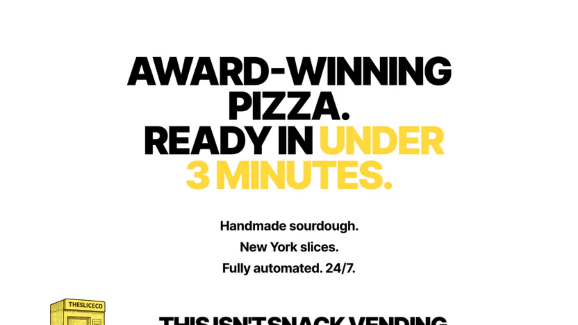 website screenshot of https://thesliceco.uk/