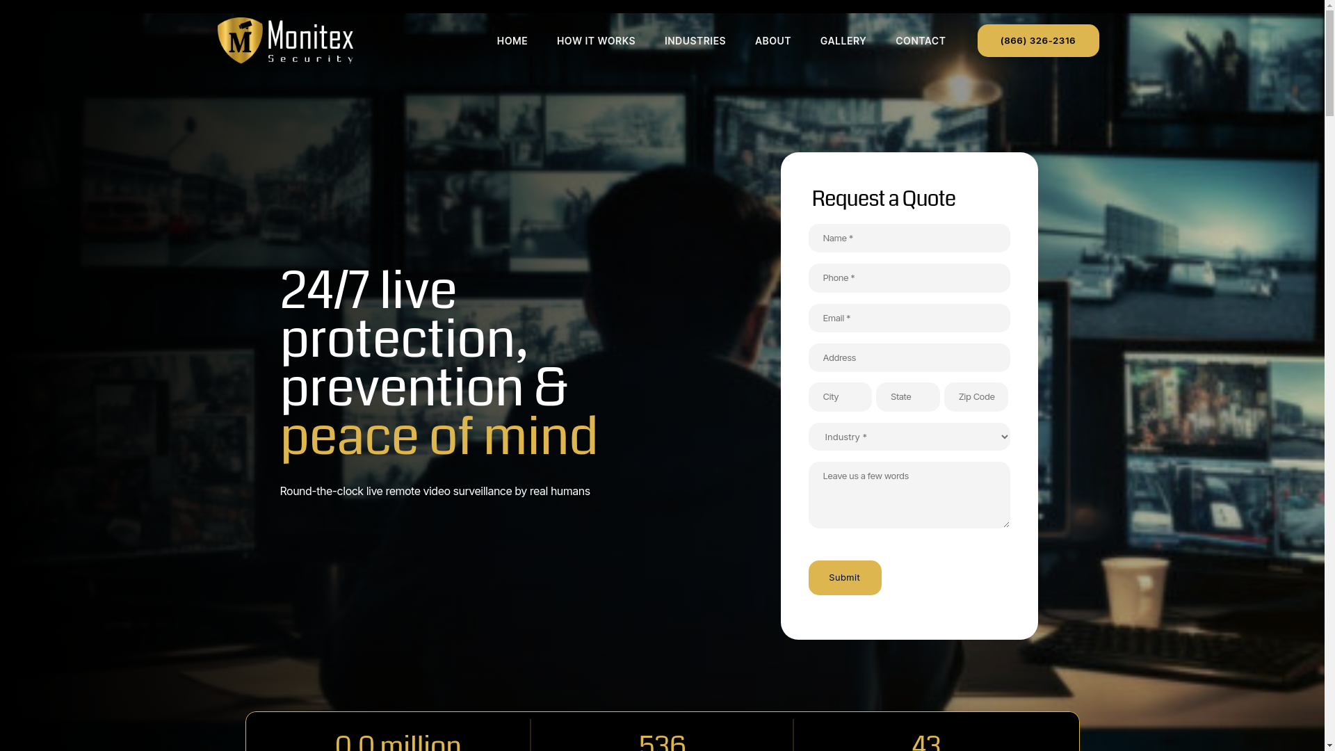 website screenshot of https://monitexsafeguard.com/