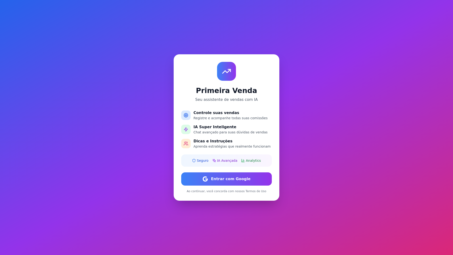 website screenshot of https://1venda.shop/
