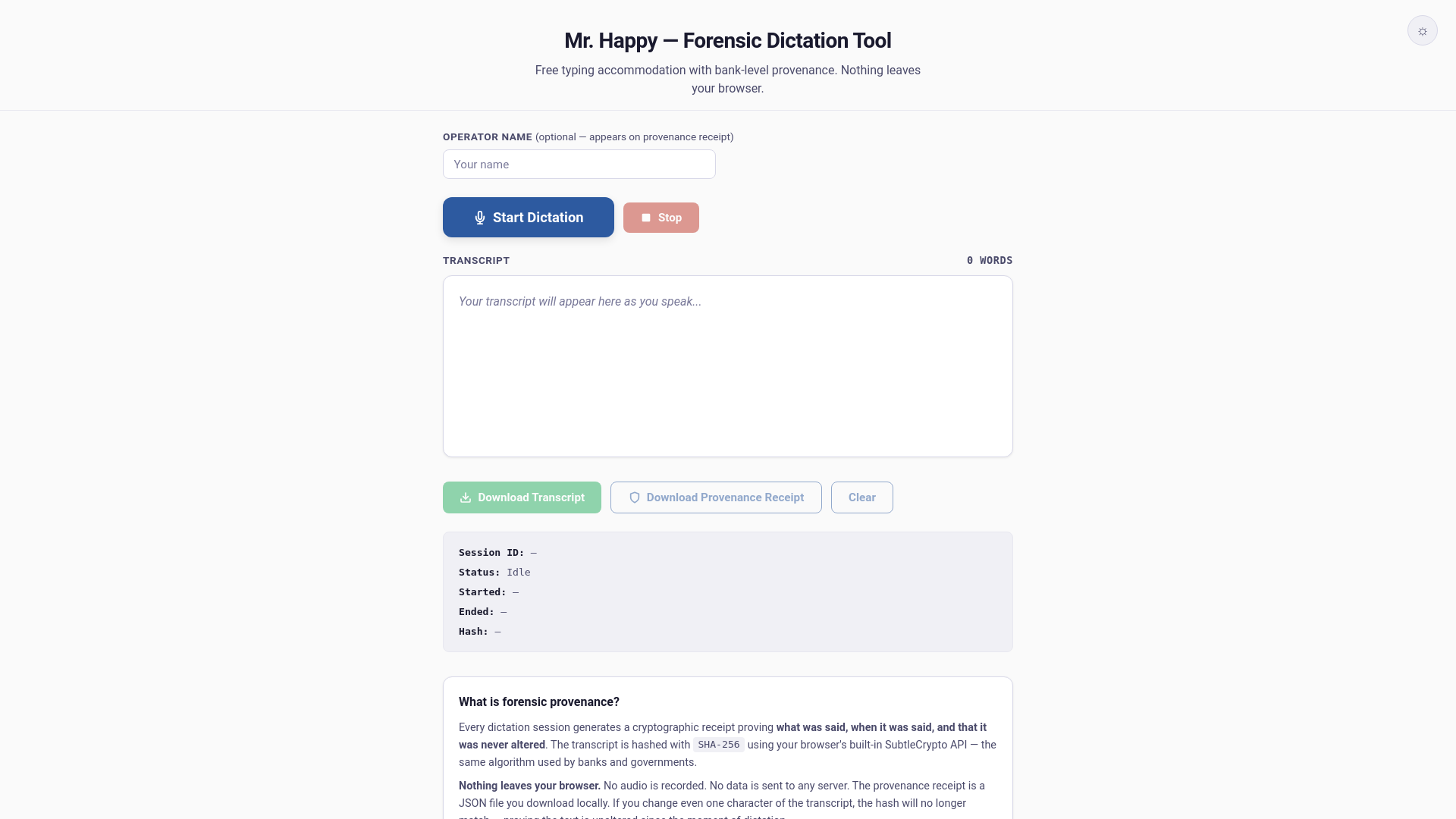 website screenshot of https://mr-happy.pages.dev/
