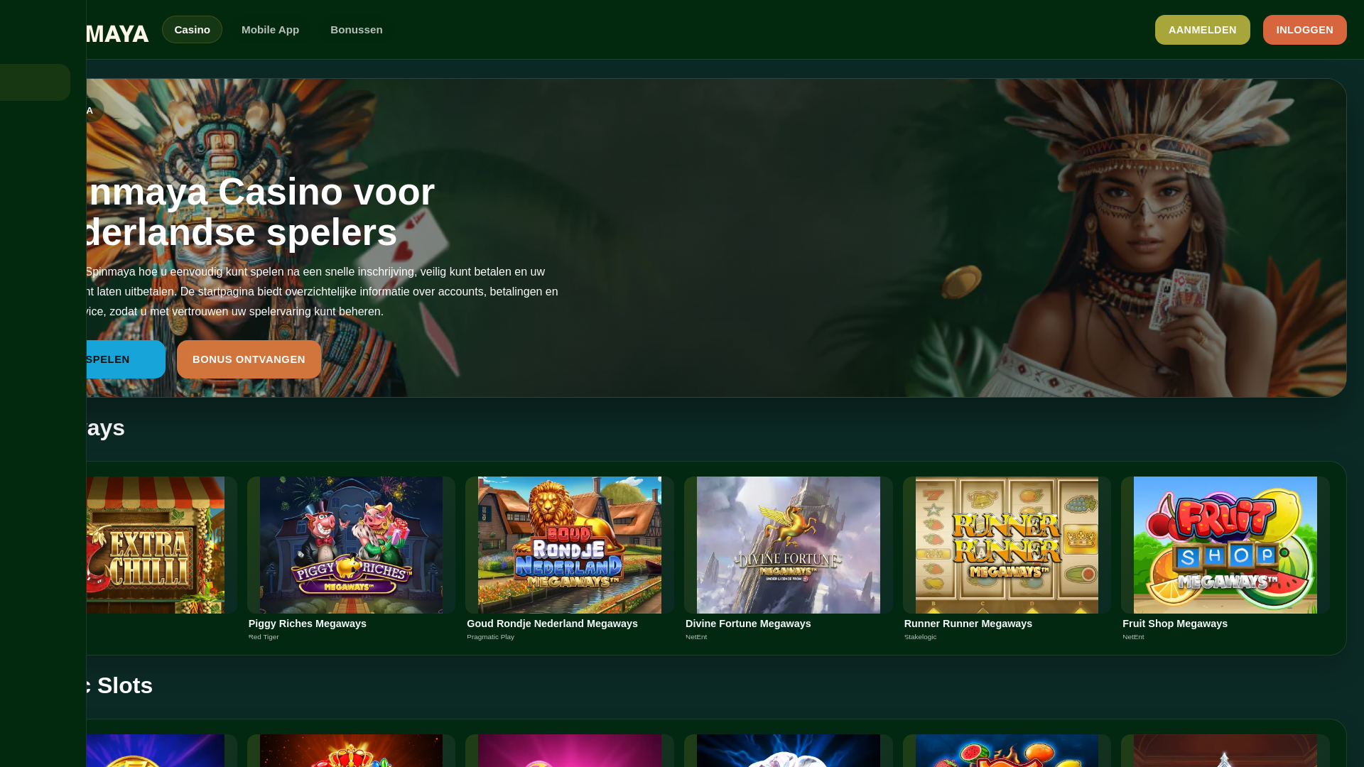 website screenshot of https://spinmaya-casinos.com/