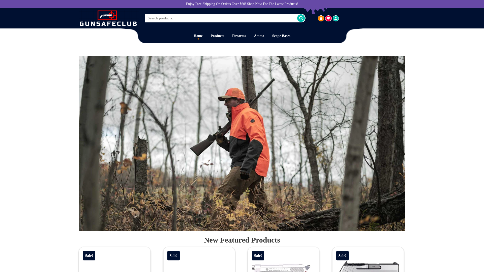 website screenshot of https://www.gunsafeclub.com/