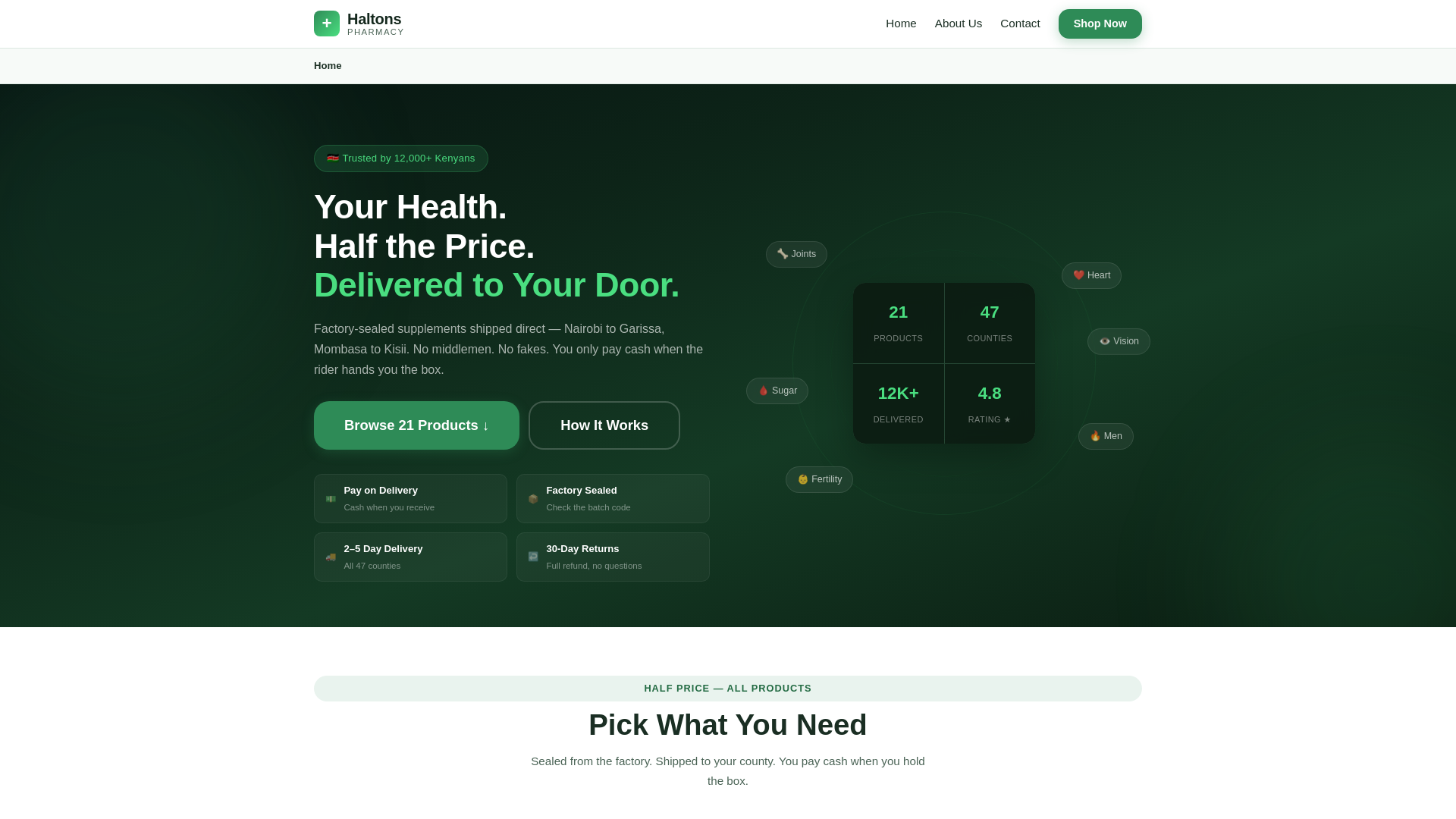 website screenshot of https://haltons-co-ke.pages.dev/