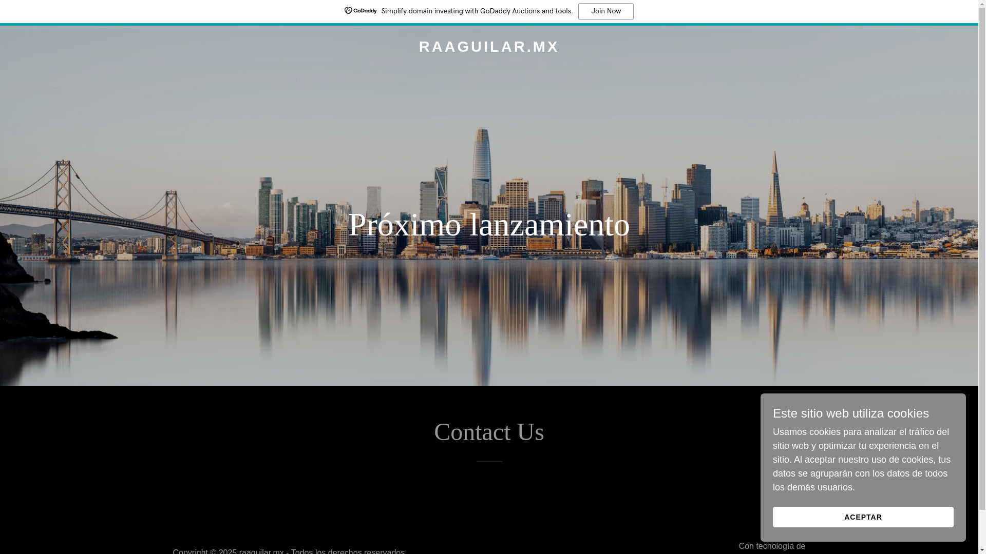 website screenshot of https://raaguilar.mx/