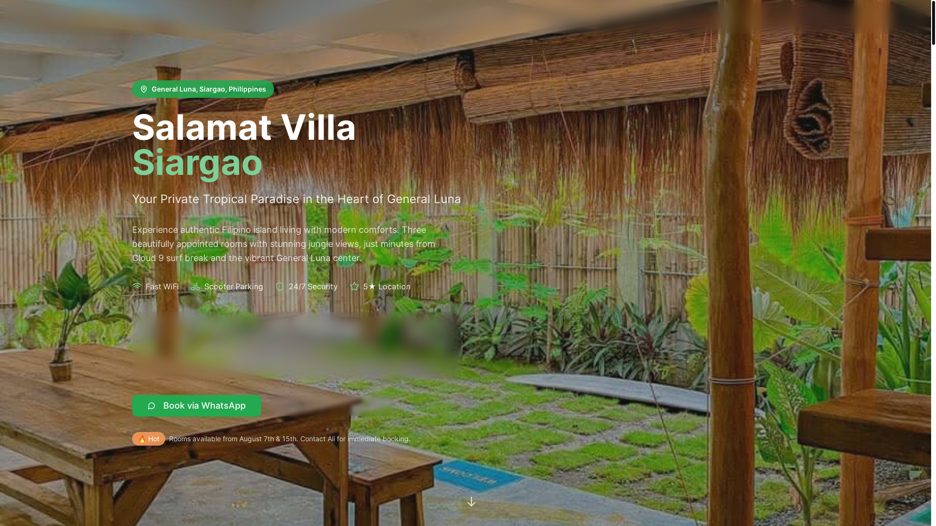 website screenshot of https://salamatvilla.homes/