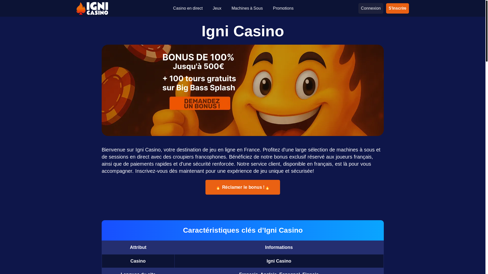 website screenshot of https://ignicasino-fr-4859.pages.dev/