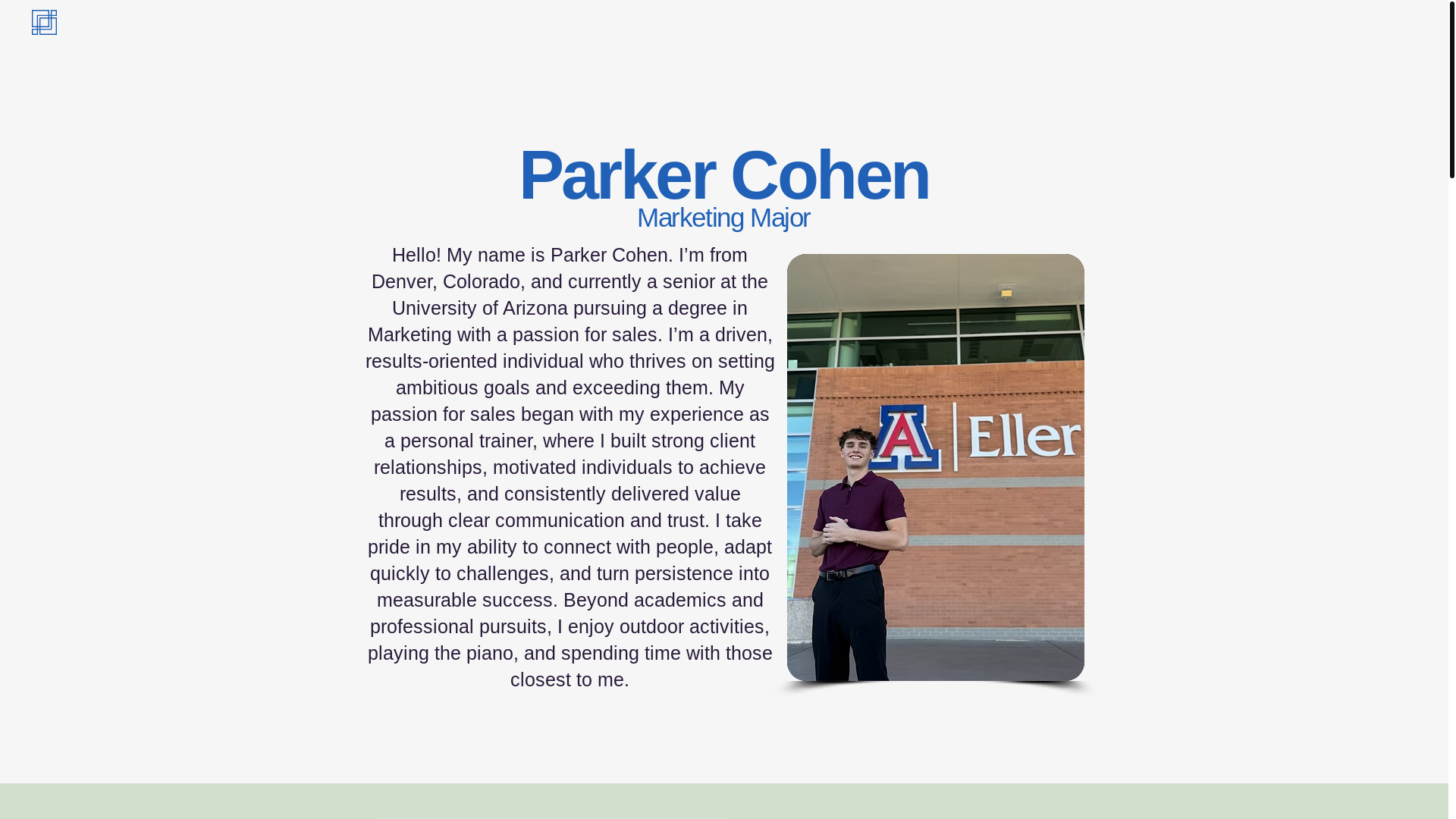 website screenshot of https://parker-cohen.com/